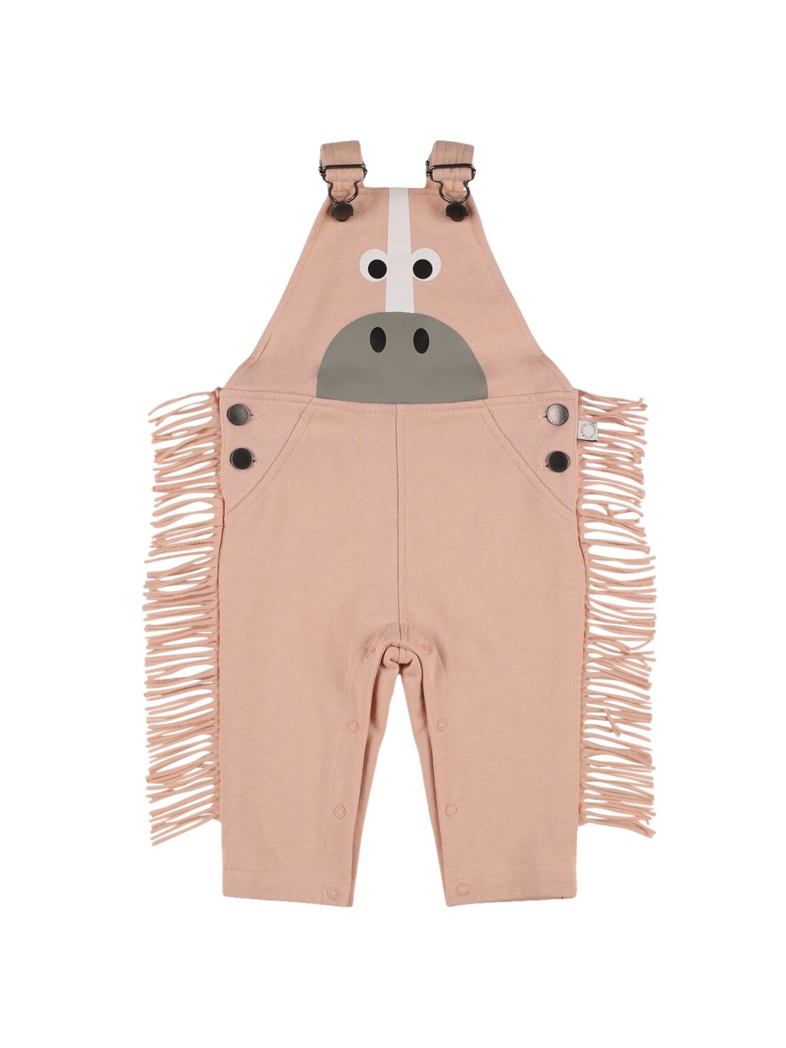 Stella Mccartney Babies' Printed Cotton Overalls In Pink