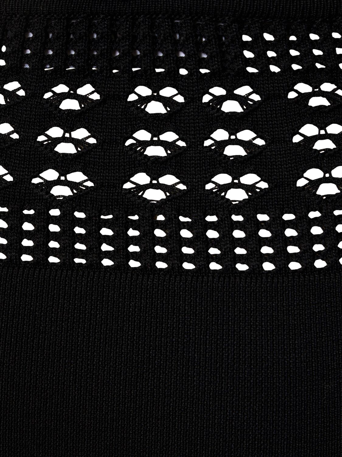 Shop Andreädamo Stretch Viscose Knit Midi Skirt In Black