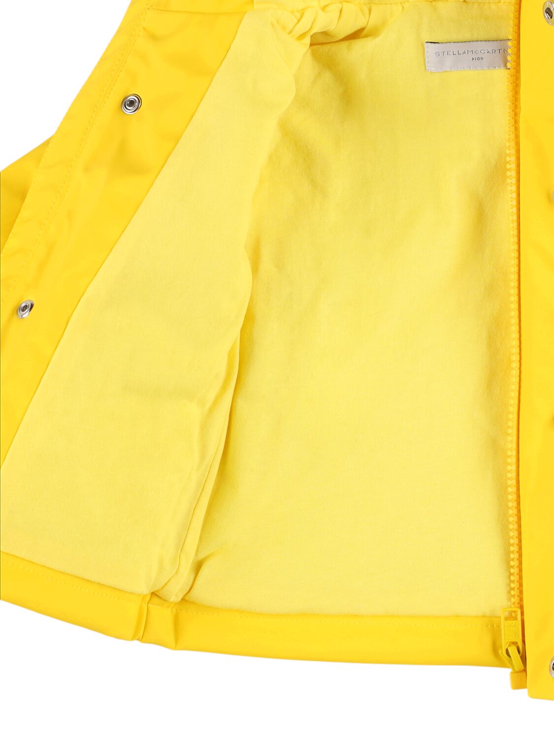 Shop Stella Mccartney Printed Poly Raincoat In Yellow