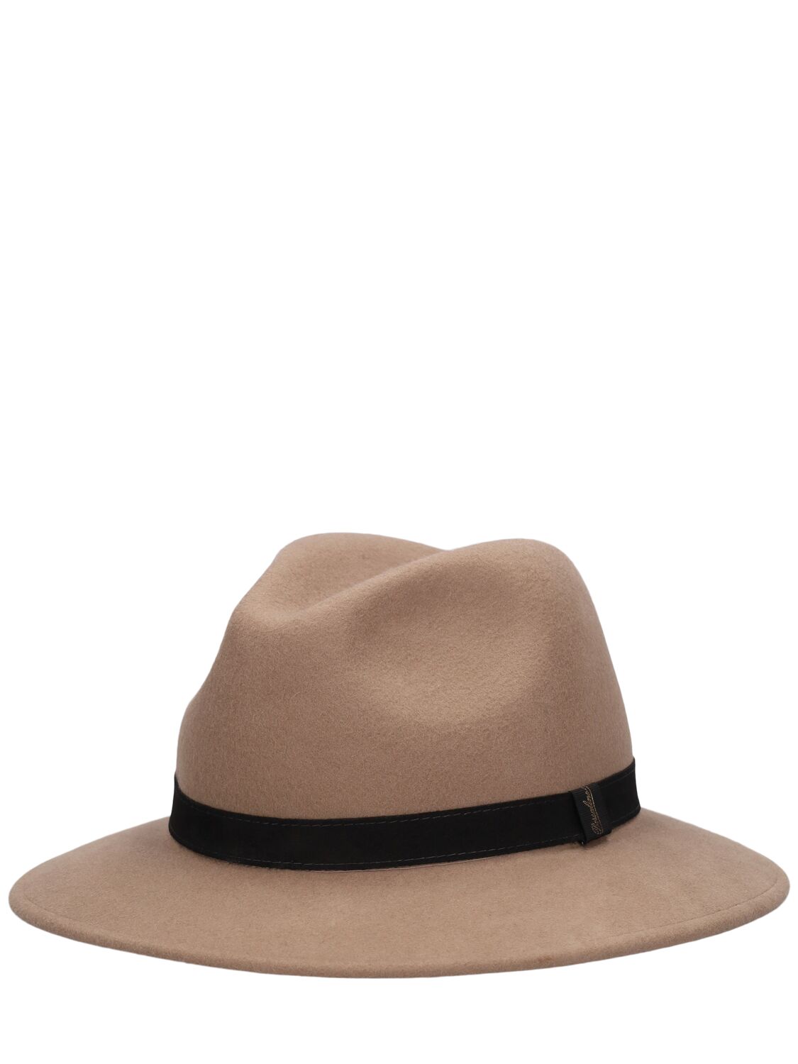 Shop Borsalino 6.5cm Dario Wool Felt Hat In Light Beige