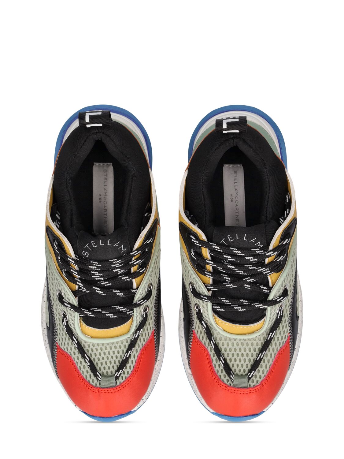 Shop Stella Mccartney Poly Lace-up Sneakers In Multicolor