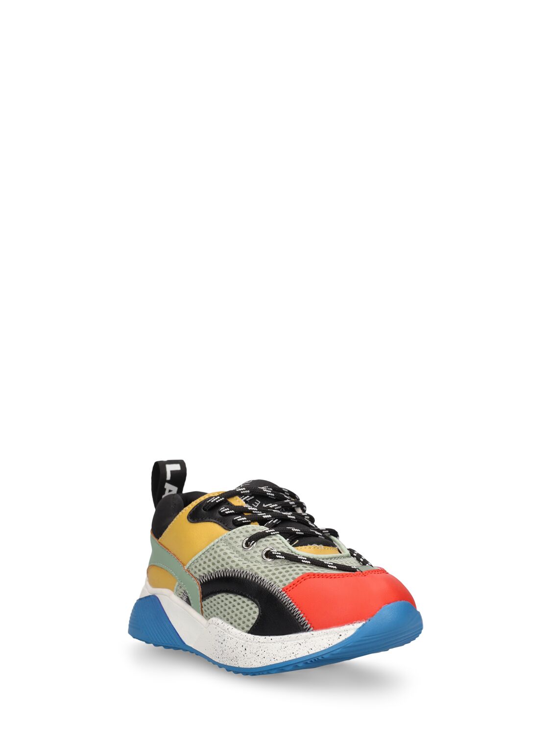 Shop Stella Mccartney Poly Lace-up Sneakers In Multicolor