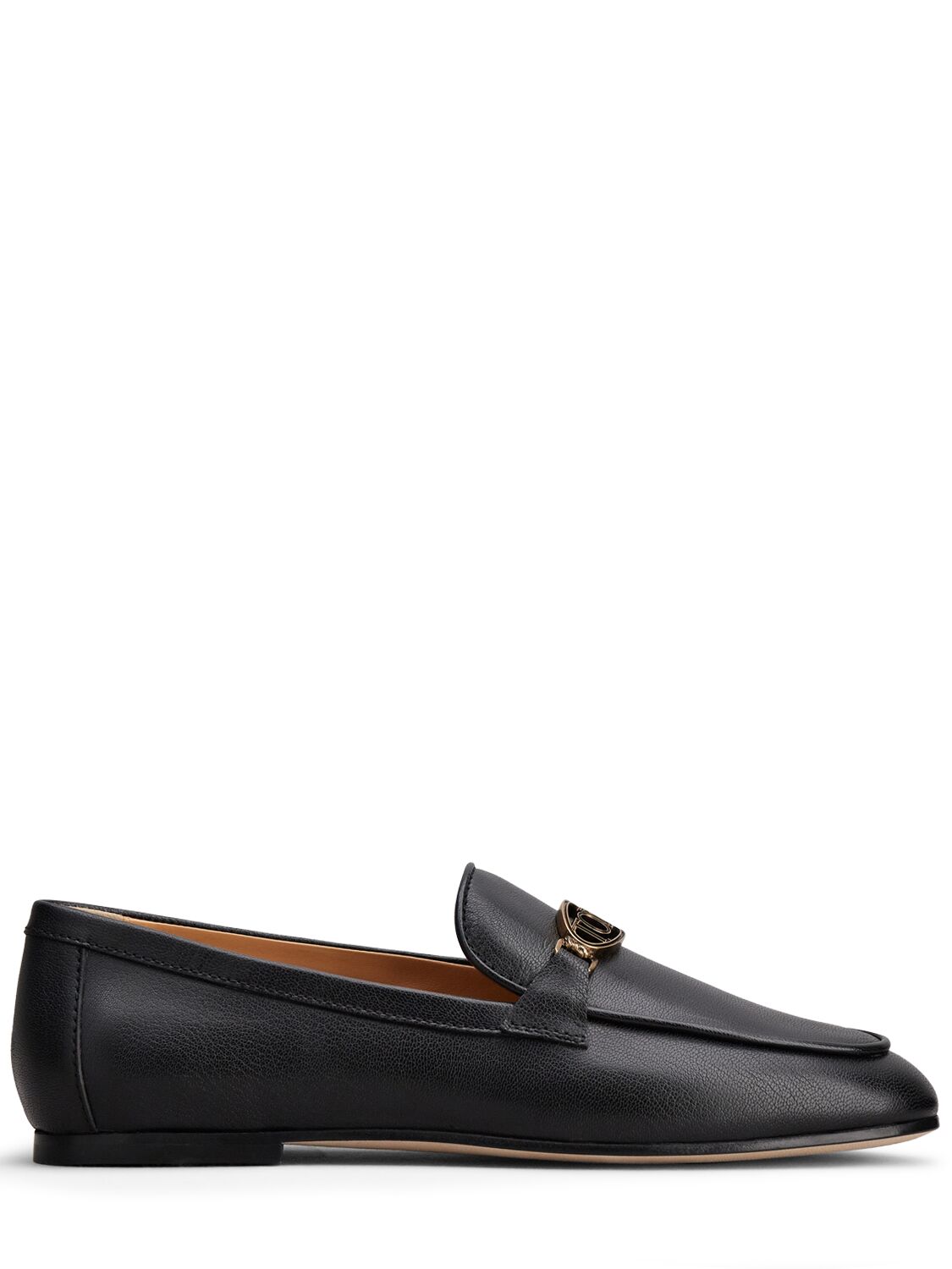 Tod's 5mm Logo Leather Loafers In Black