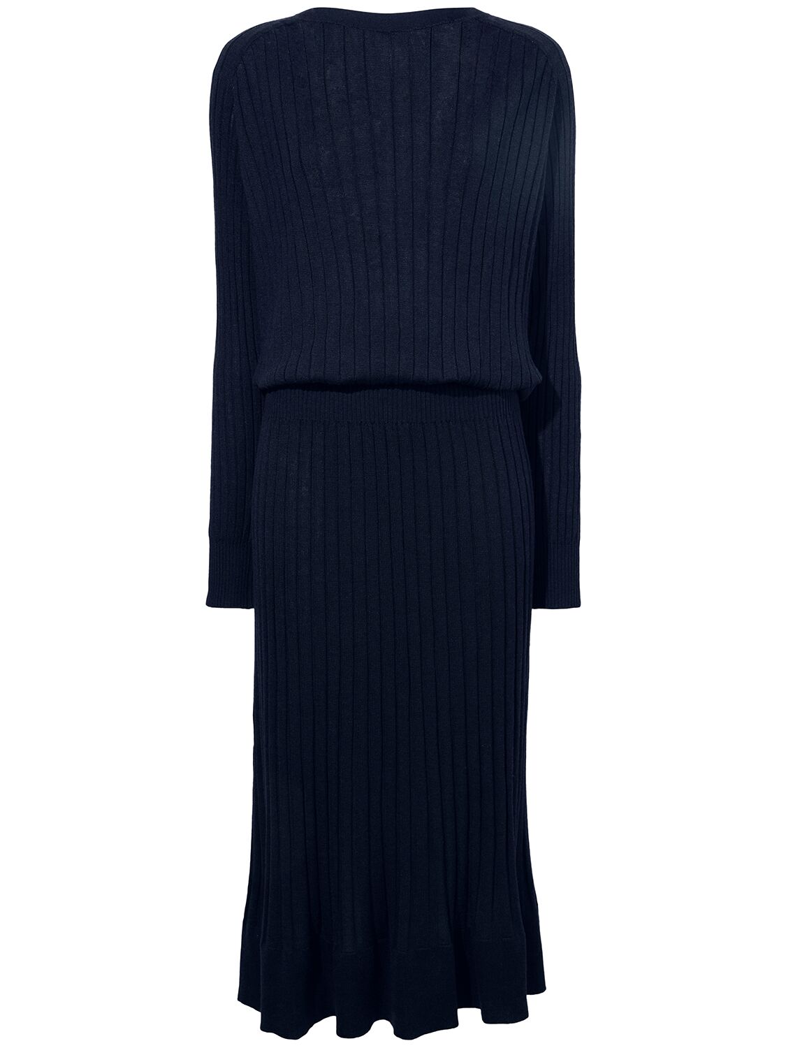 Proenza Schouler Eden Silk & Merino Knit Midi Dress In Blue