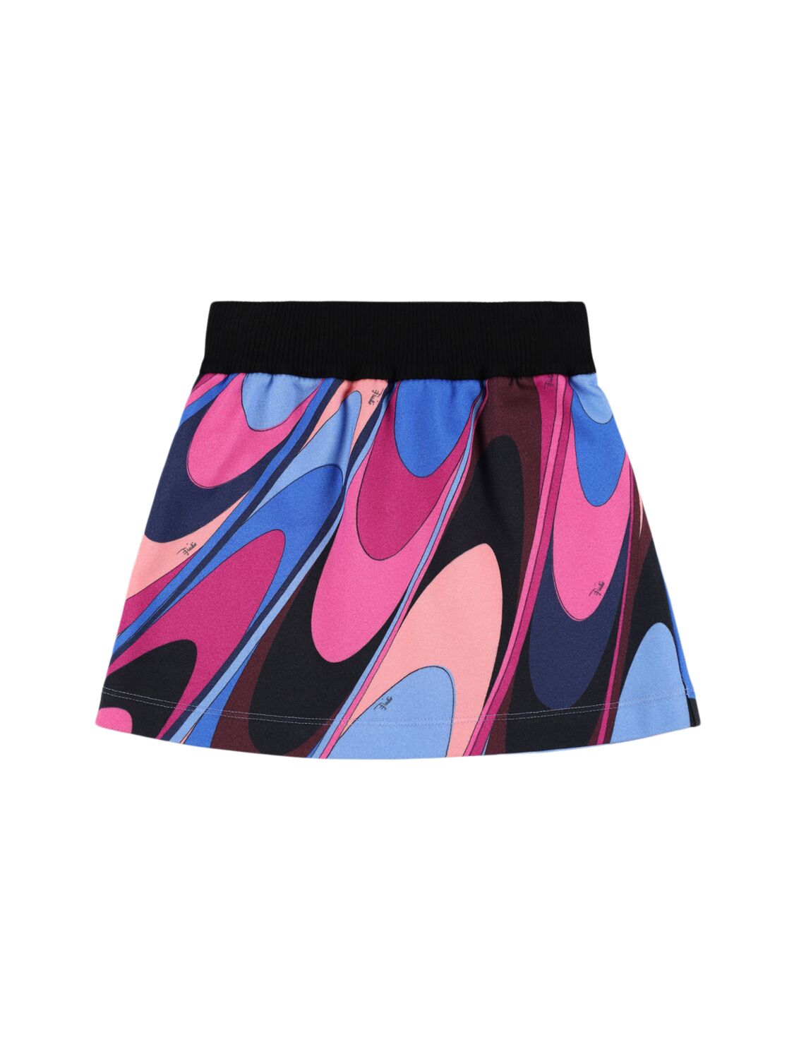 Shop Pucci Printed Cotton Skirt In Purple/multi