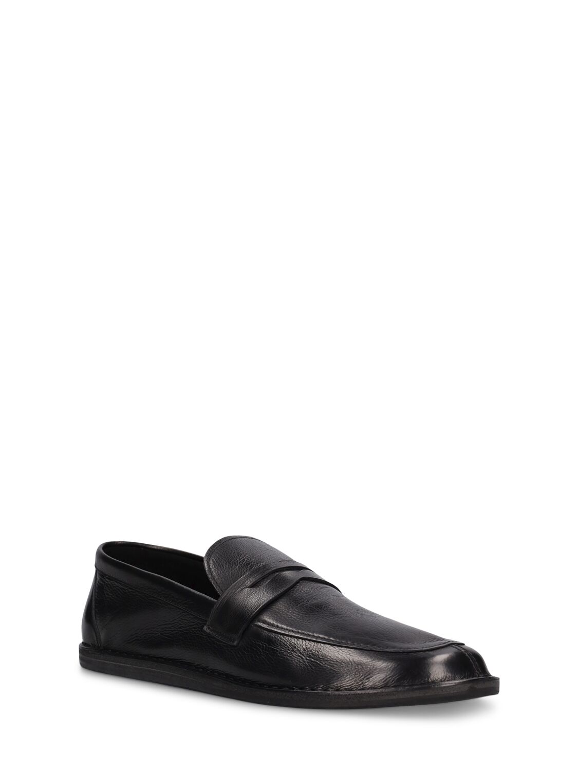 Shop The Row Cary Leather Loafers In Black