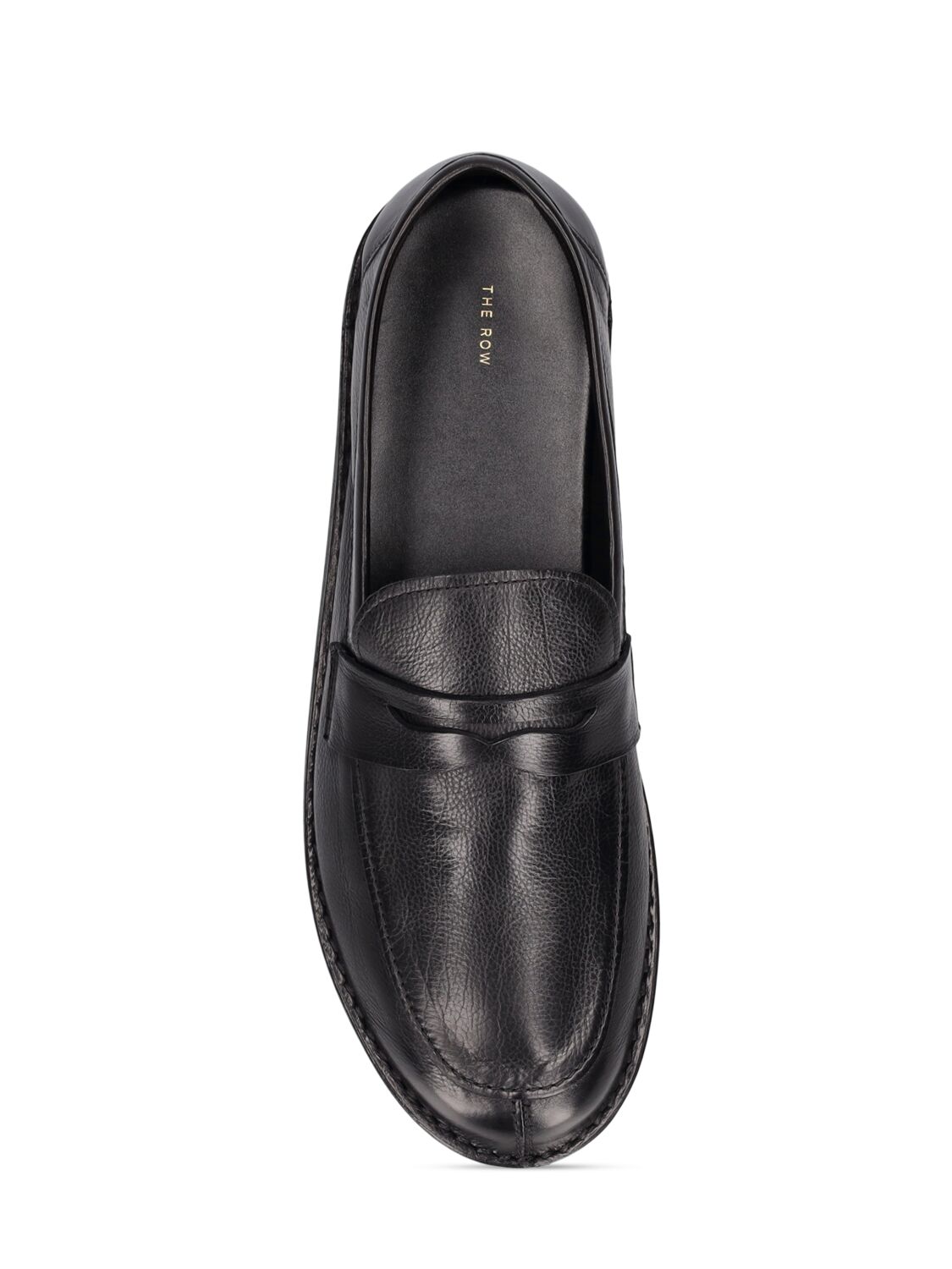 Shop The Row Cary Leather Loafers In Black