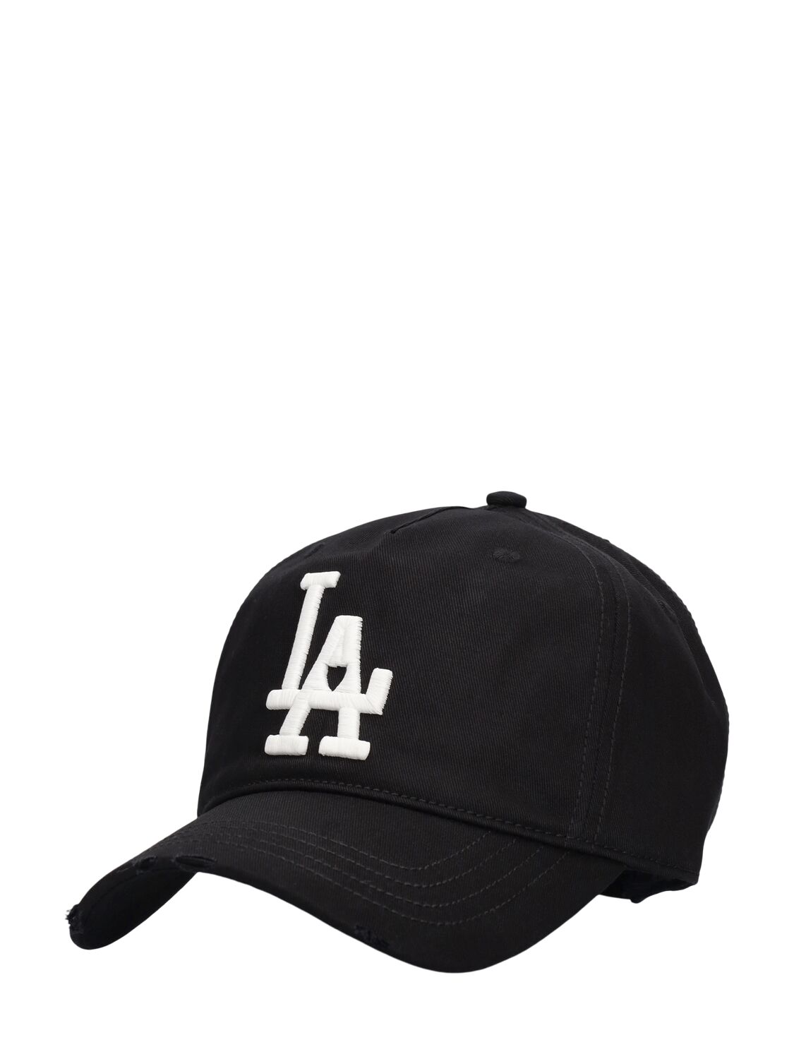 Shop Htc Los Angeles Embroidered La Logo Cotton Baseball Cap In 黑色