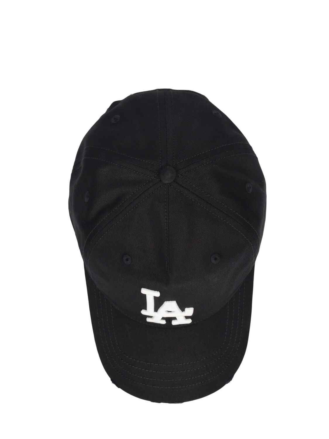 Shop Htc Los Angeles Embroidered La Logo Cotton Baseball Cap In 黑色
