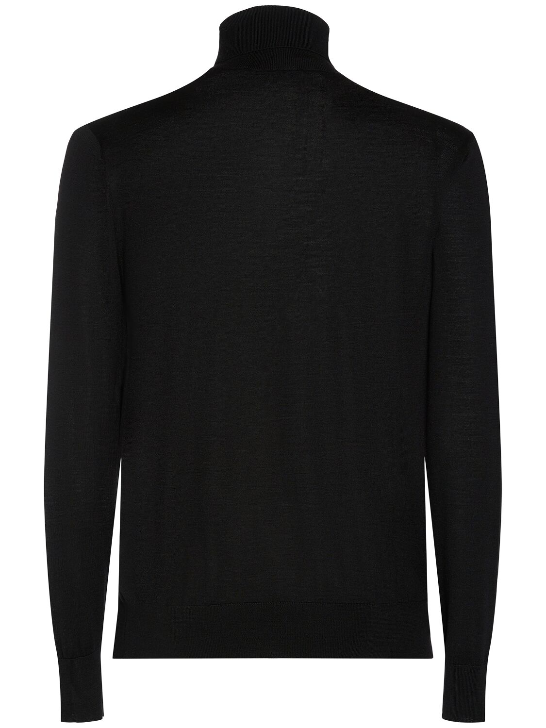 Shop Dsquared2 Monogram Wool Turtleneck In Black