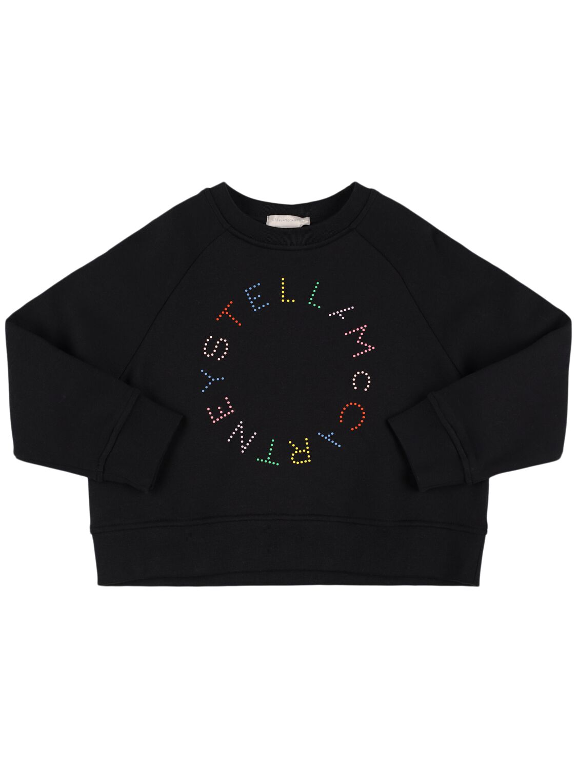 Stella Mccartney Kids' Cotton Sweatshirt In Black