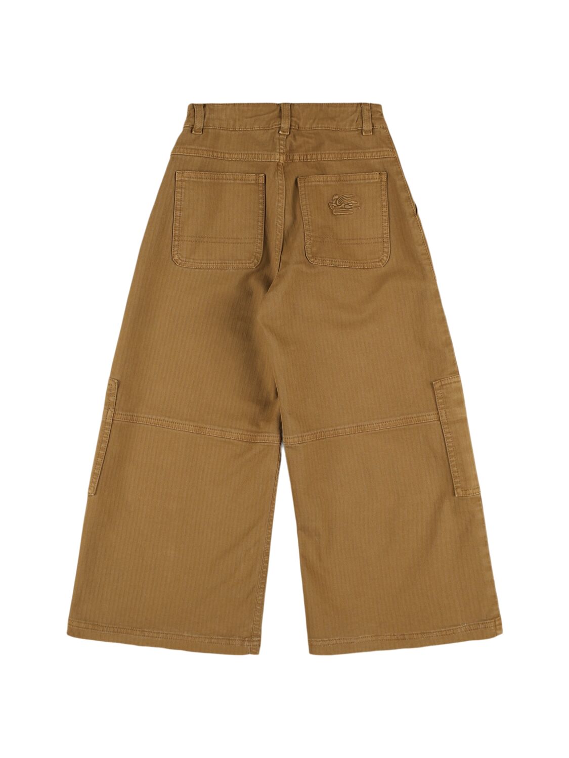 Shop Etro Stretch Cotton Cargo Pants In Beige