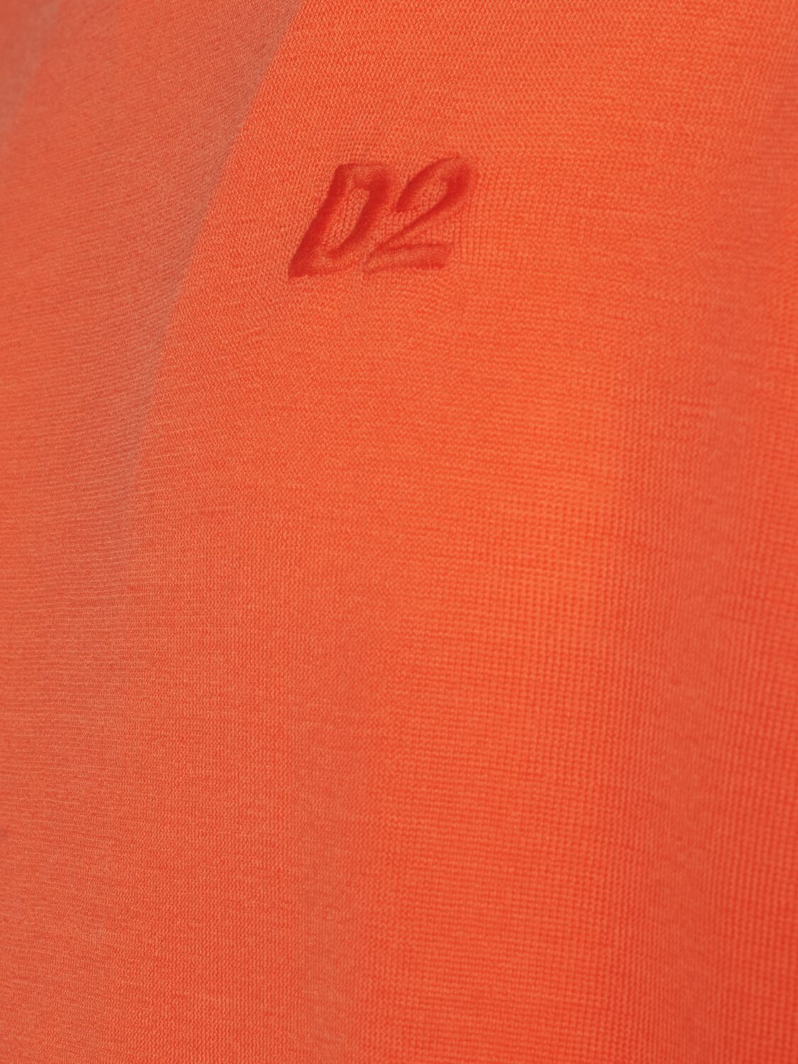 Shop Dsquared2 Monogram Wool Crewneck Sweater In Orange