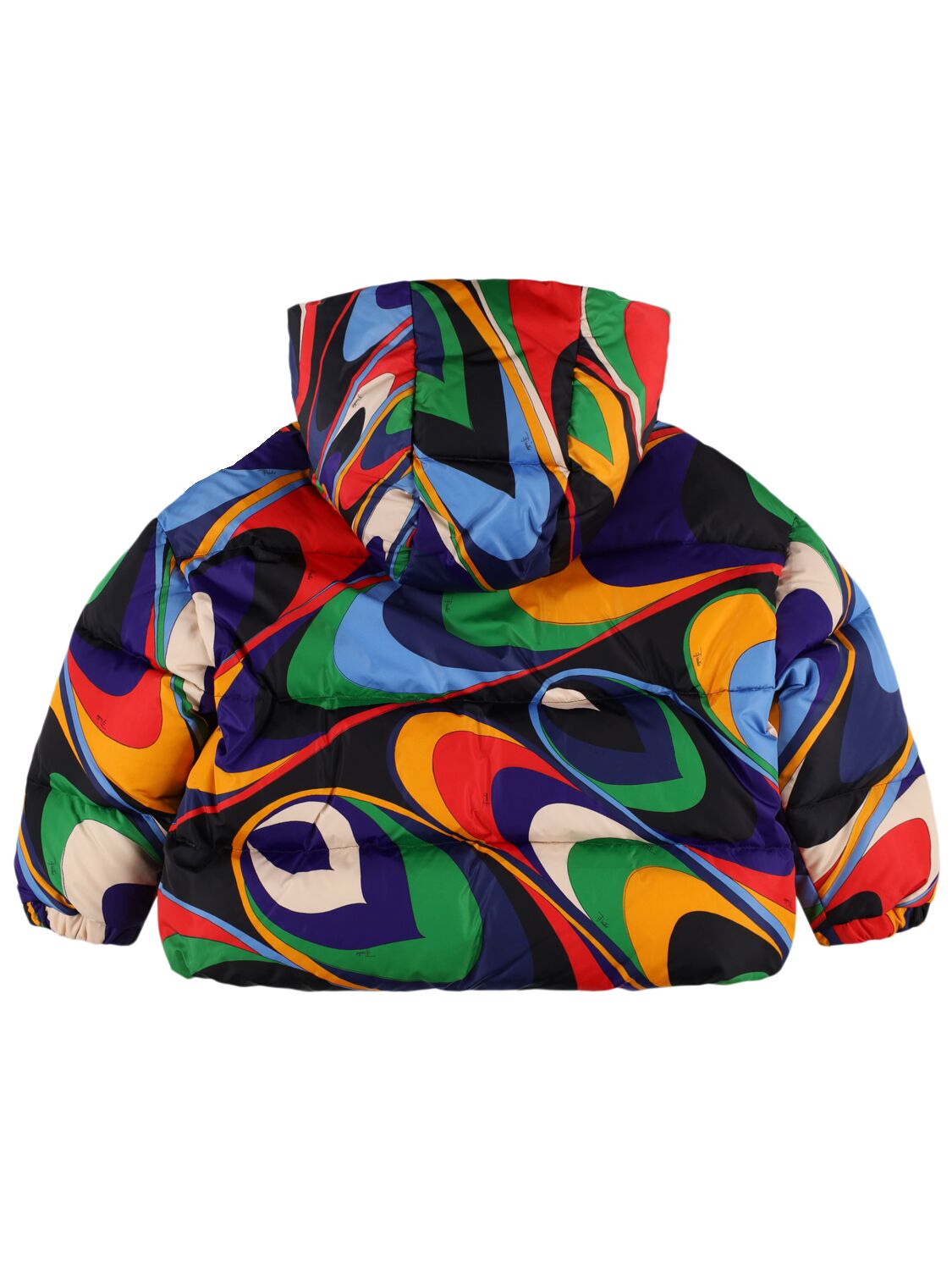 Shop Pucci Printed Recycled Nylon Down Jacket In Multicolor