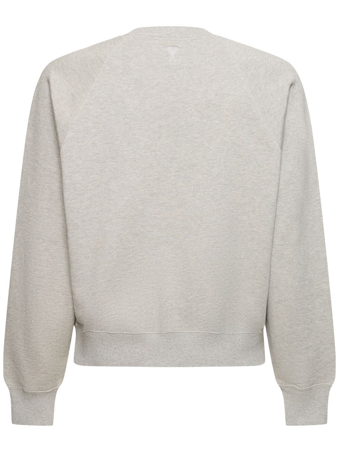 Shop Ami Alexandre Mattiussi Logo Printed Boxy Sweatshirt In Ash Grey