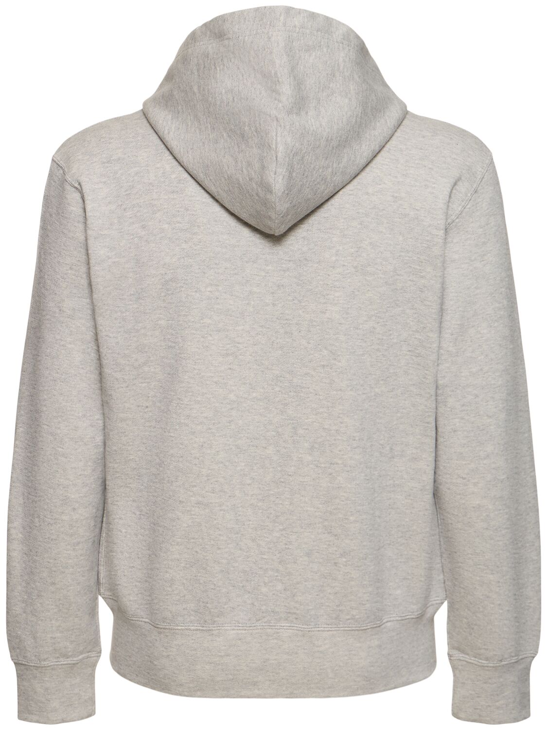 Shop Comme Des Garçons Play Play Cotton Zipped Sweatshirt In 灰色