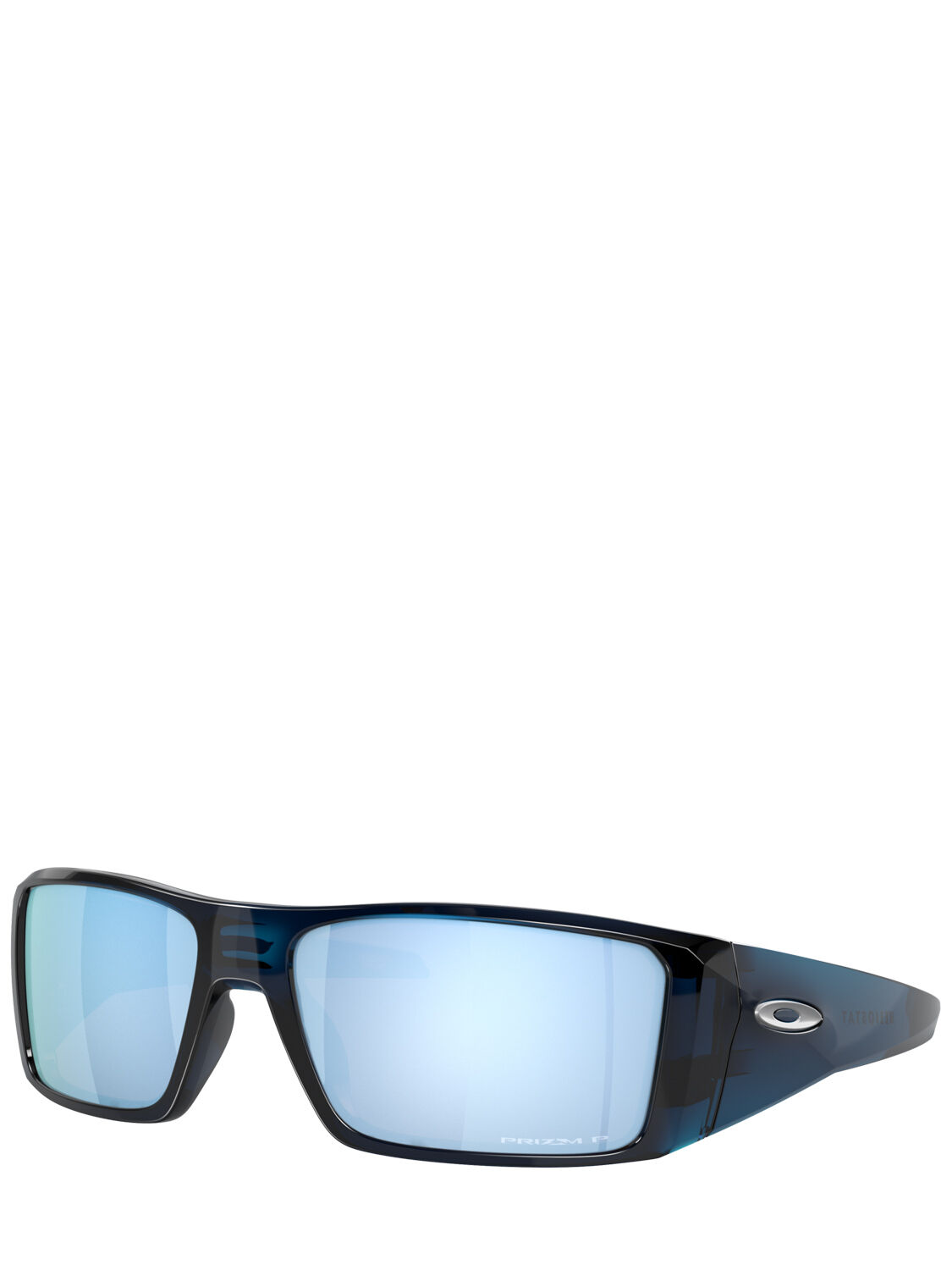 Shop Oakley Heliostat Squared Sunglasses In Blue