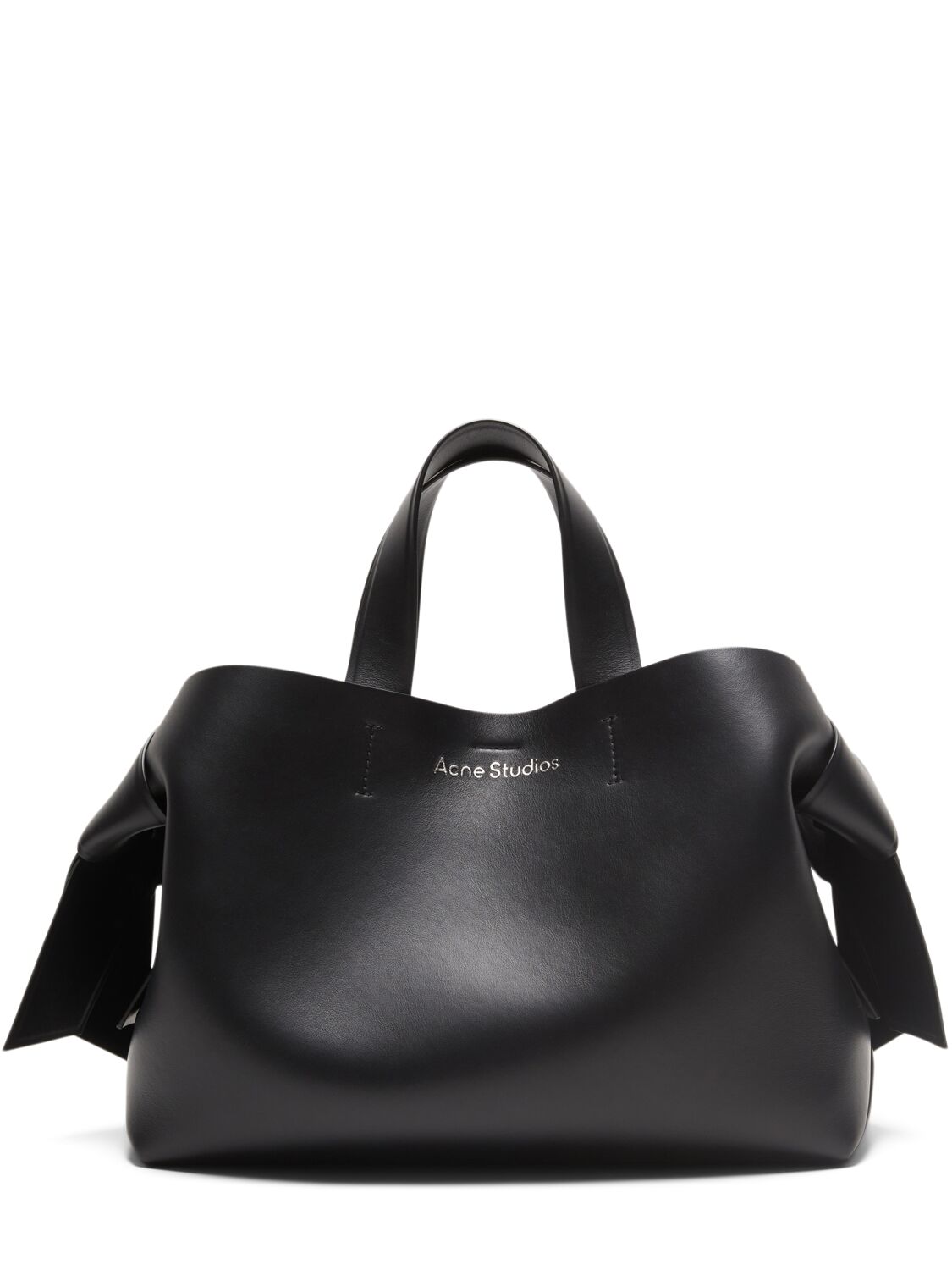 Acne Studios Musubi Leather Tote Bag In Black