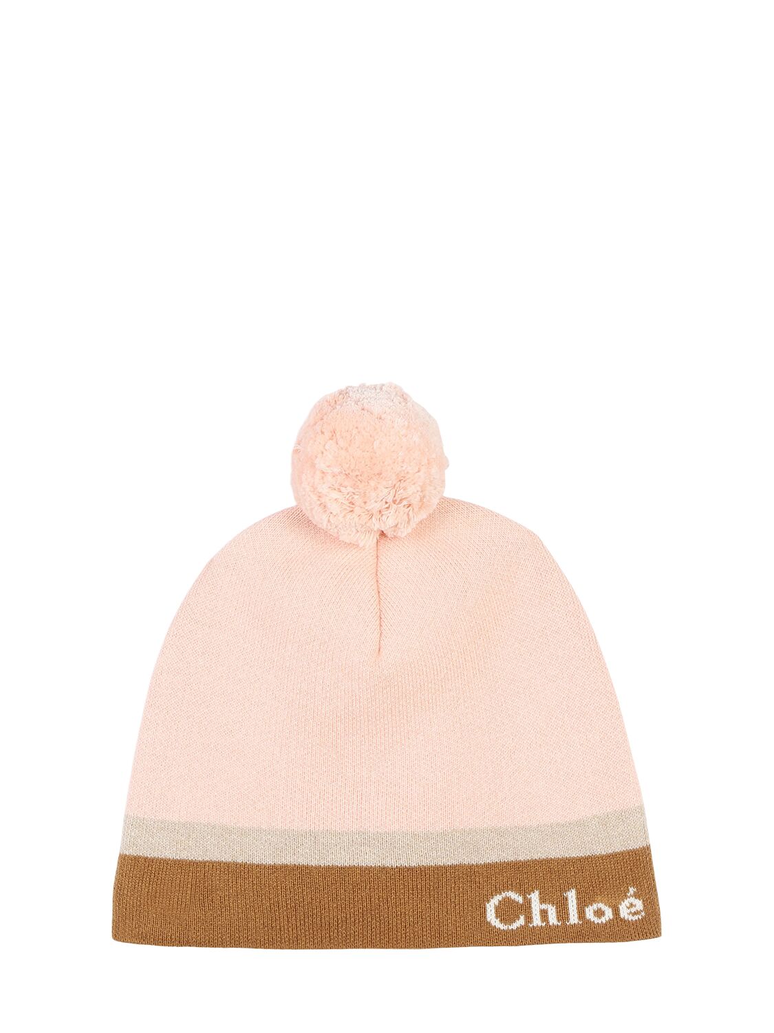 Chloé Cotton & Wool Hat In Pink