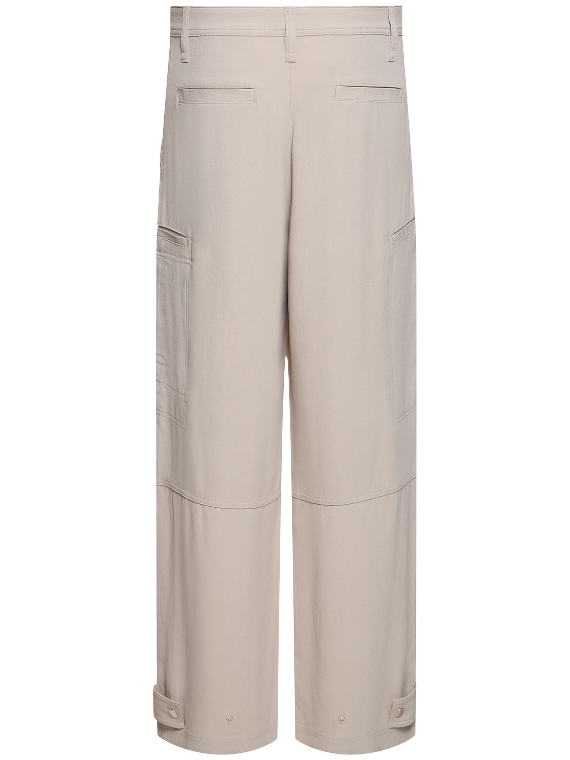 AMI ALEXANDRE MATTIUSSI VISCOSE BLEND CARGO PANTS 