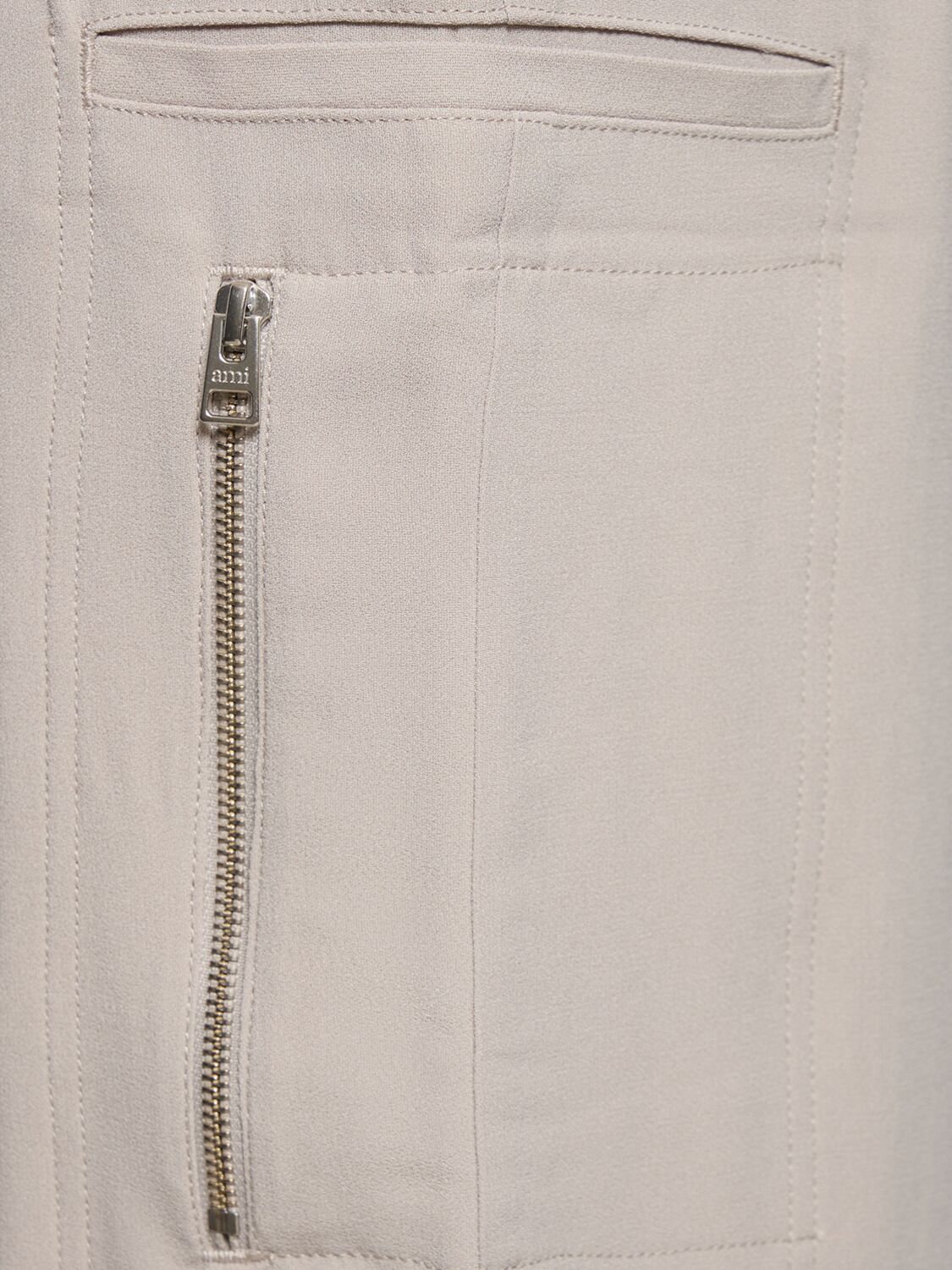 AMI ALEXANDRE MATTIUSSI VISCOSE BLEND CARGO PANTS 