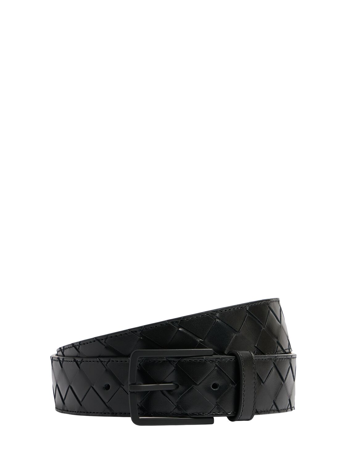 Image of 3.5cm Intrecciato Leather Belt