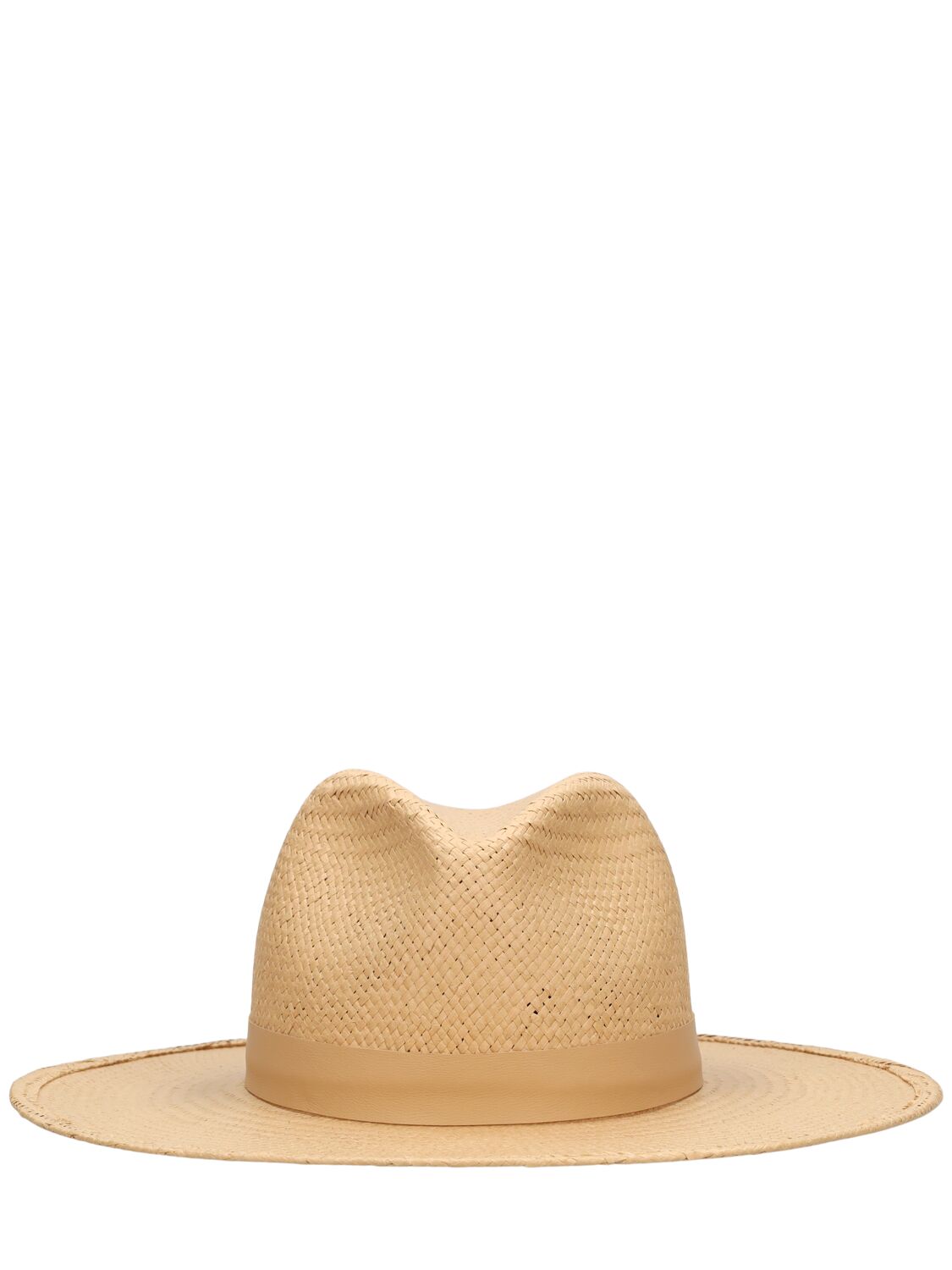 Janessa Leone Simone Packable Fedora Hat In 沙色