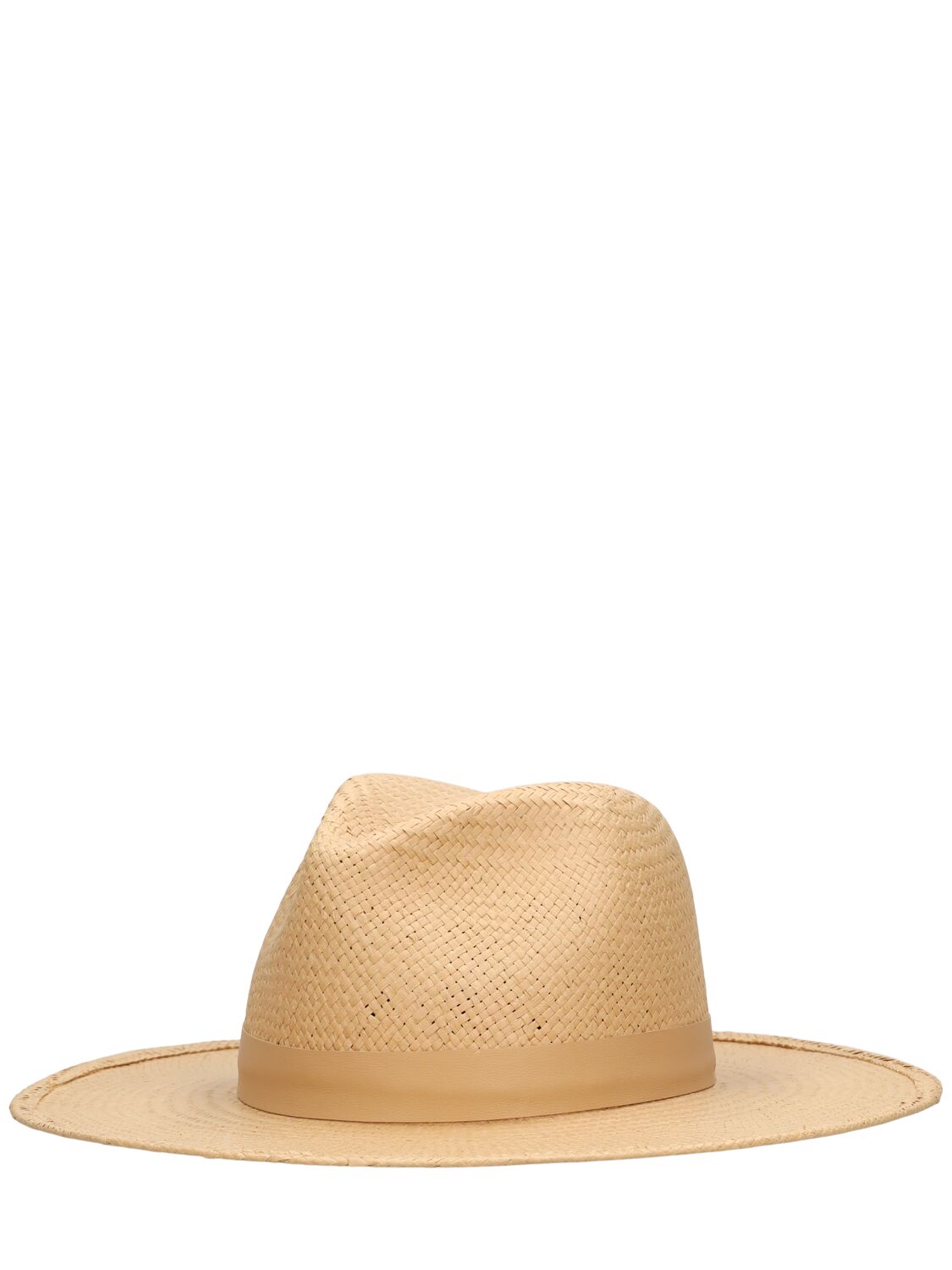 Shop Janessa Leone Simone Packable Fedora Hat In 沙色