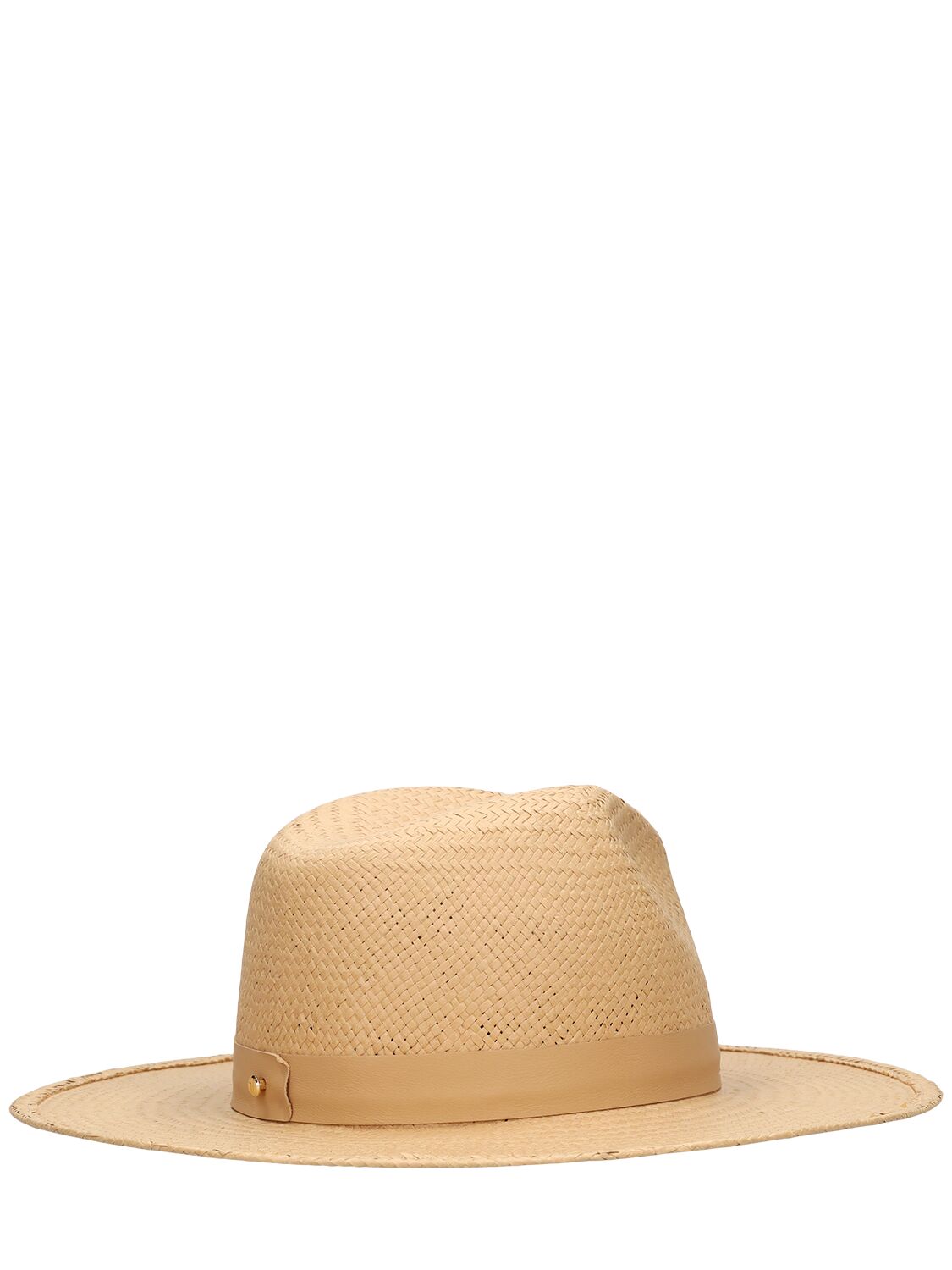 Shop Janessa Leone Simone Packable Fedora Hat In 沙色