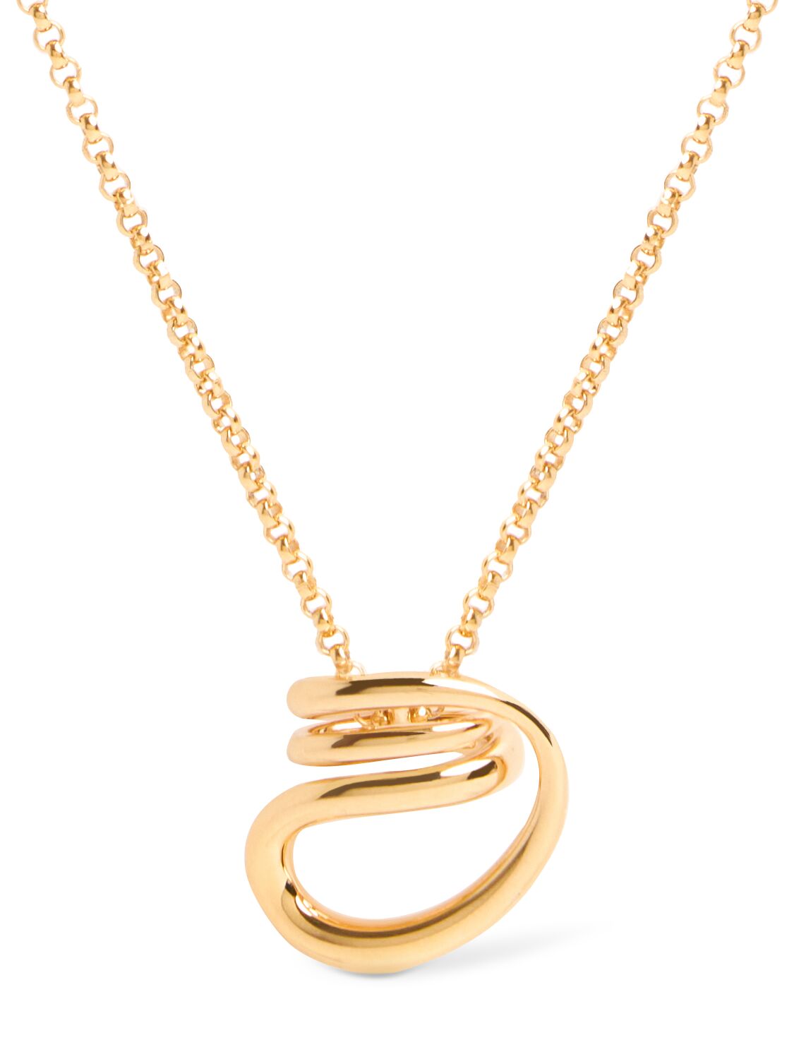 Charlotte Chesnais Petit Round Trip Vermeil Necklace In Gold
