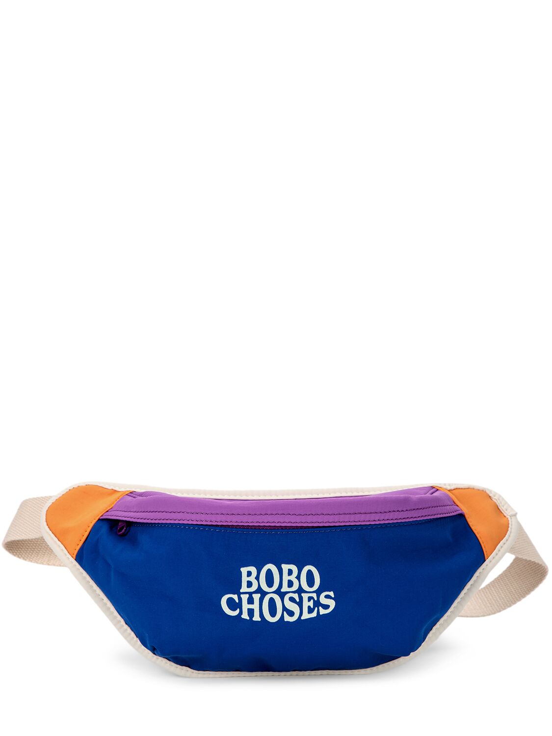 Bobo Choses Kids' Logo Print Nylon Belt Bag In Blue