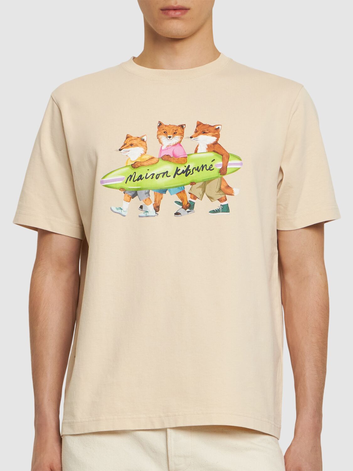狐狸印花棉质T恤