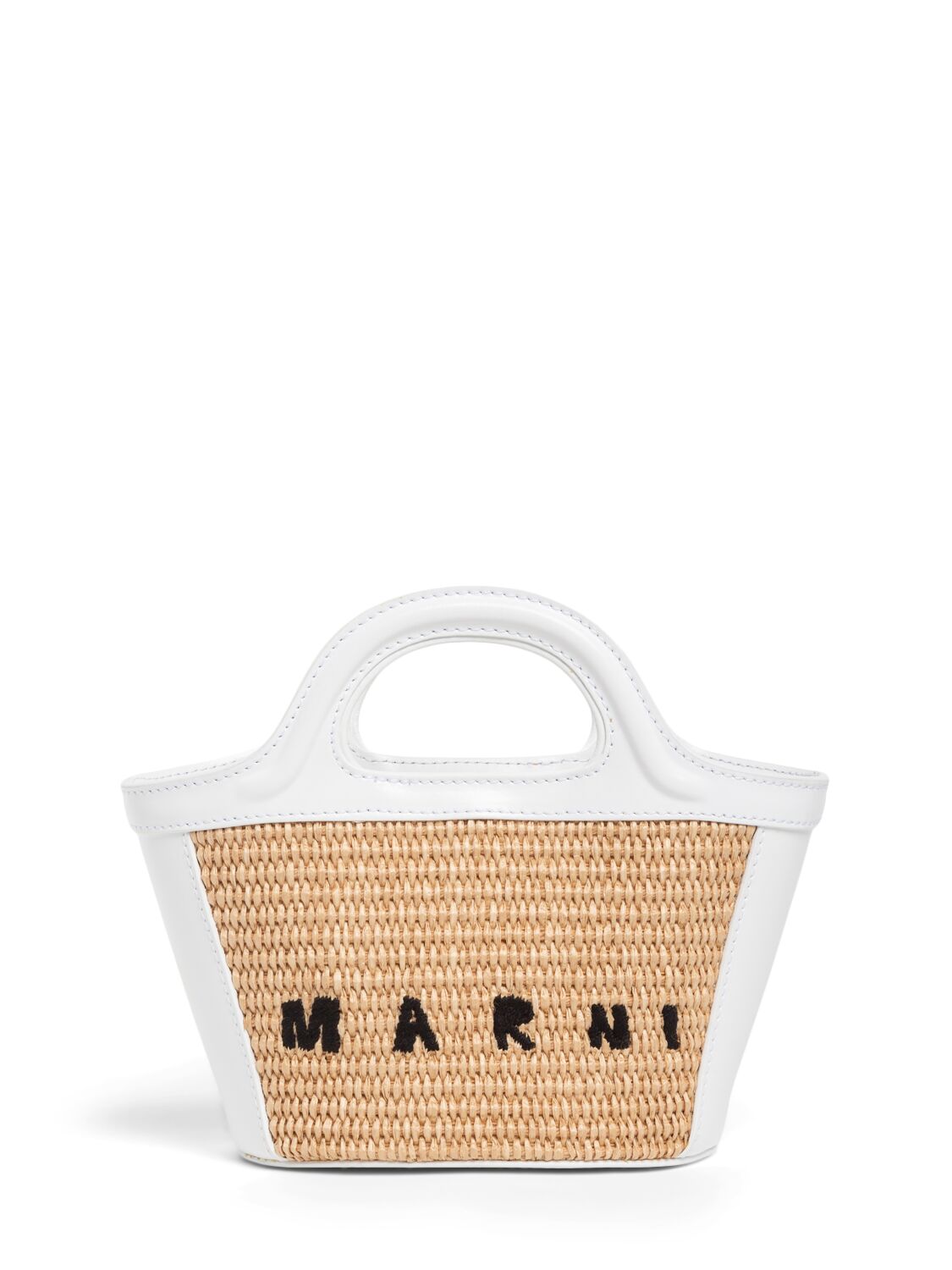 Marni Junior Kids' Tropicalia Top Handle Bag W/ Logo In White