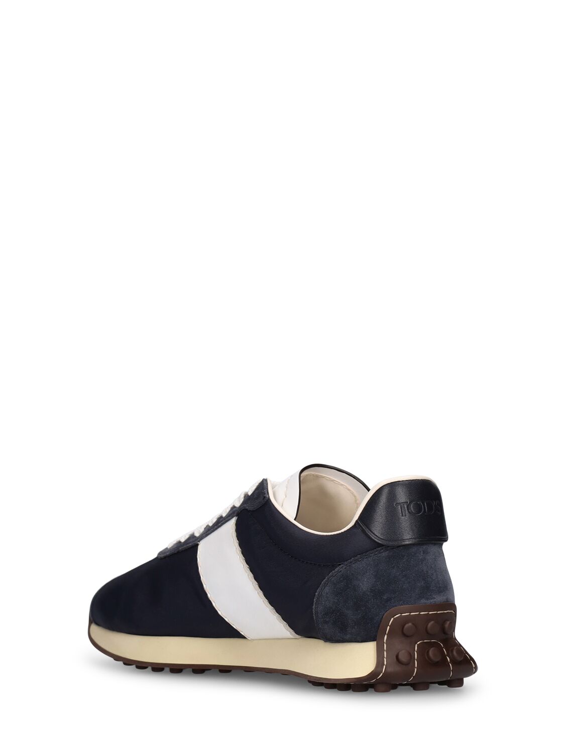 Shop Tod's Low Top Sneakers In Navy