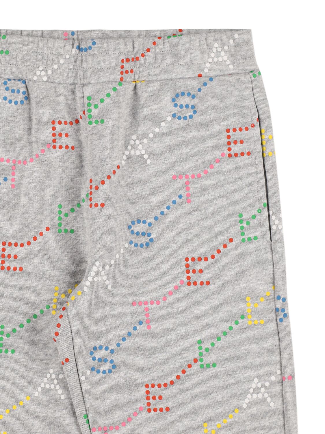 Stella Mccartney Logo Cotton Sweatshirt & Sweatpants In Grey
