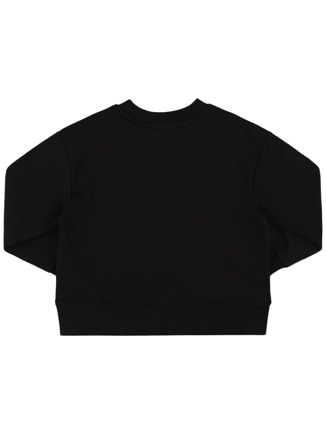 Shop Stella Mccartney Printed Cotton Sweatshirt In Black