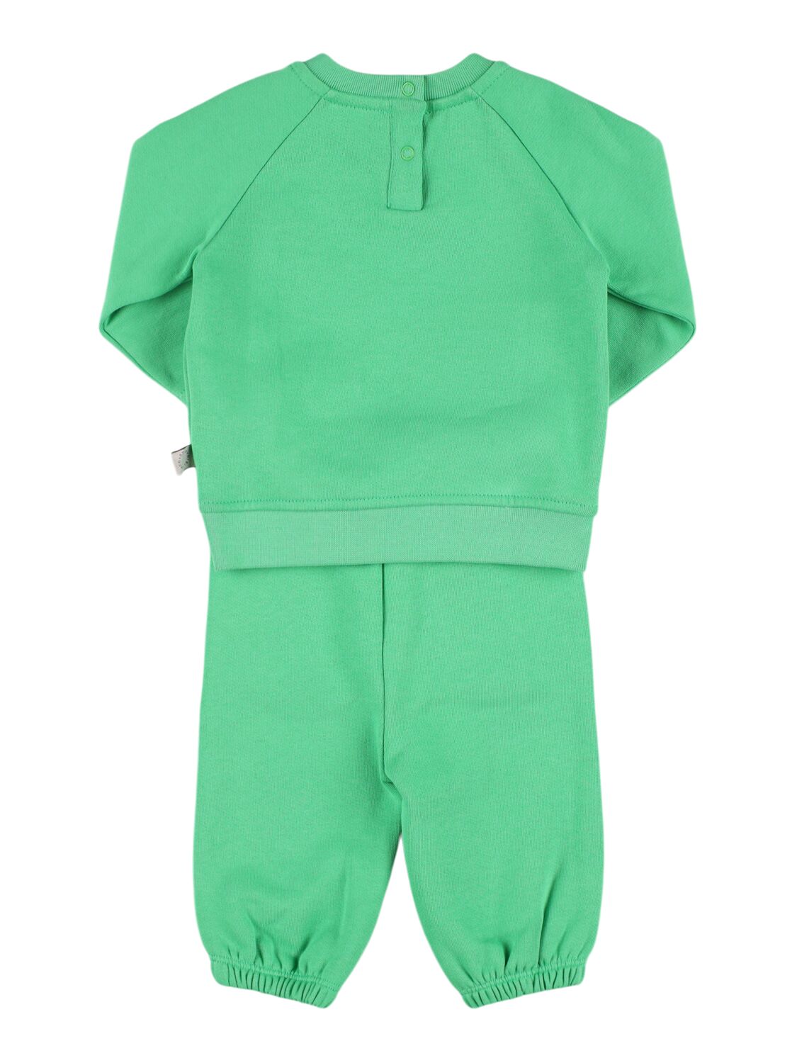 Shop Stella Mccartney Cotton Sweatshirt & Sweatpants In Green