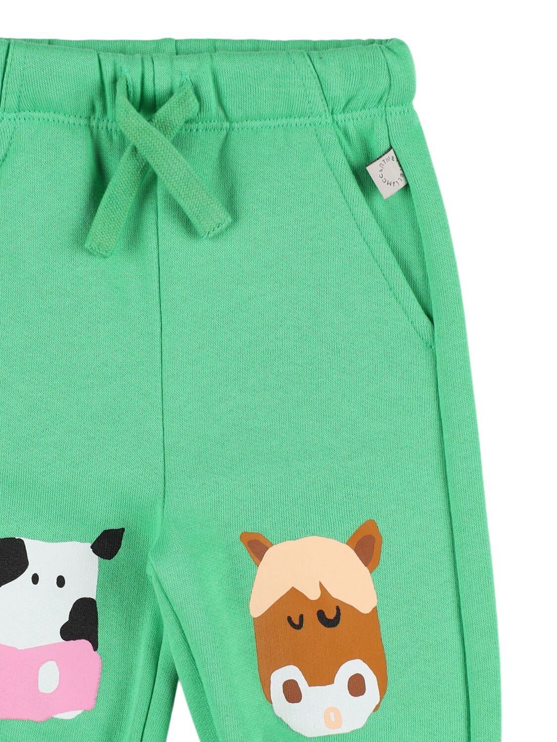 Shop Stella Mccartney Cotton Sweatshirt & Sweatpants In Green