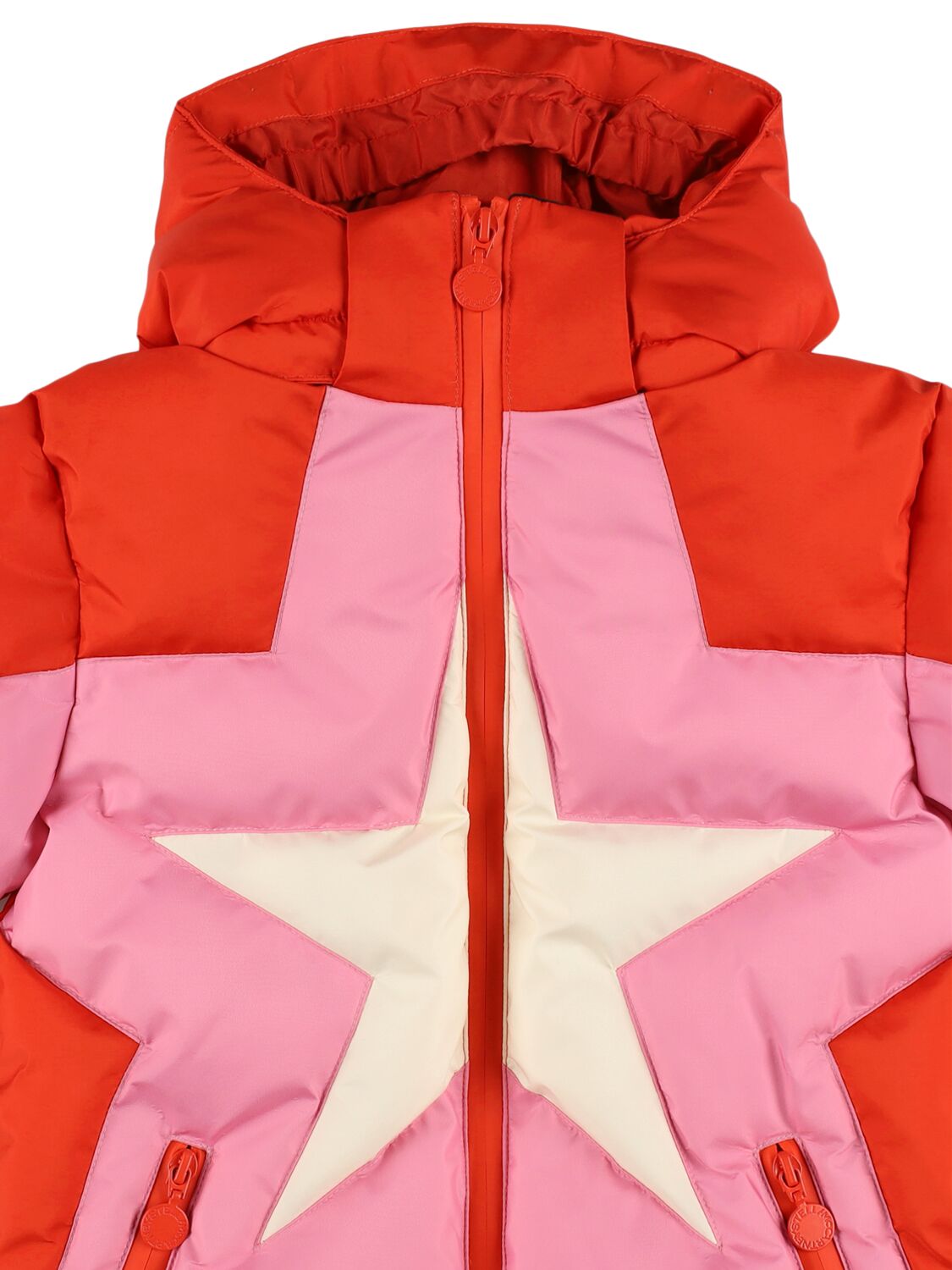 Stella Mccartney Poly Puffer Snow Jacket In Red