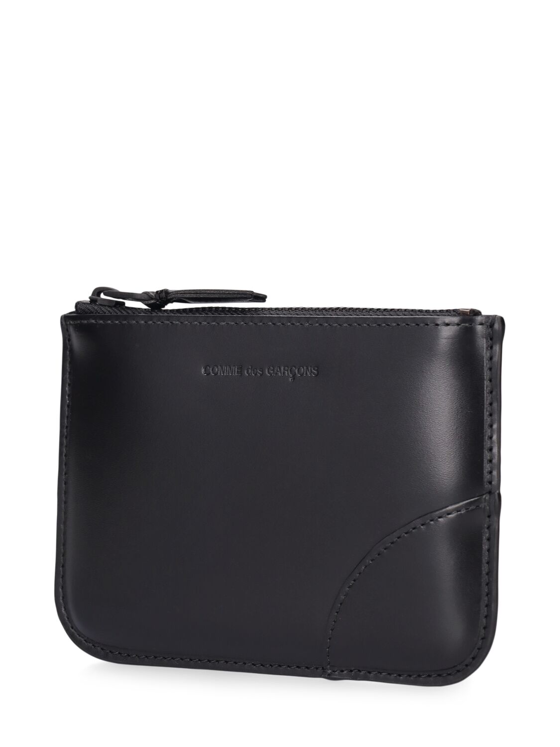 Shop Comme Des Garçons Very Black Leather Pouch