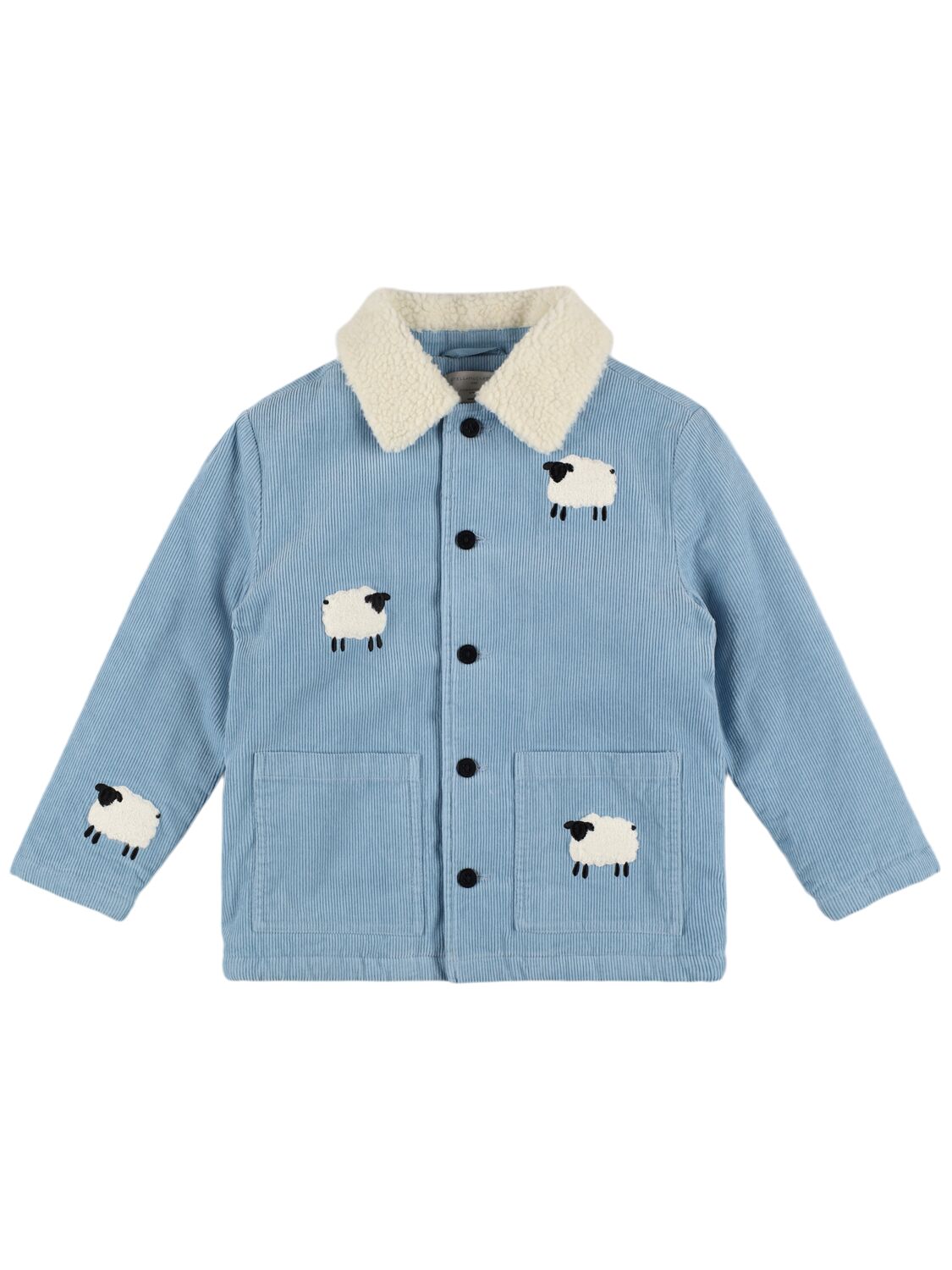 Stella Mccartney Cotton Corduroy Jacket In Light Blue