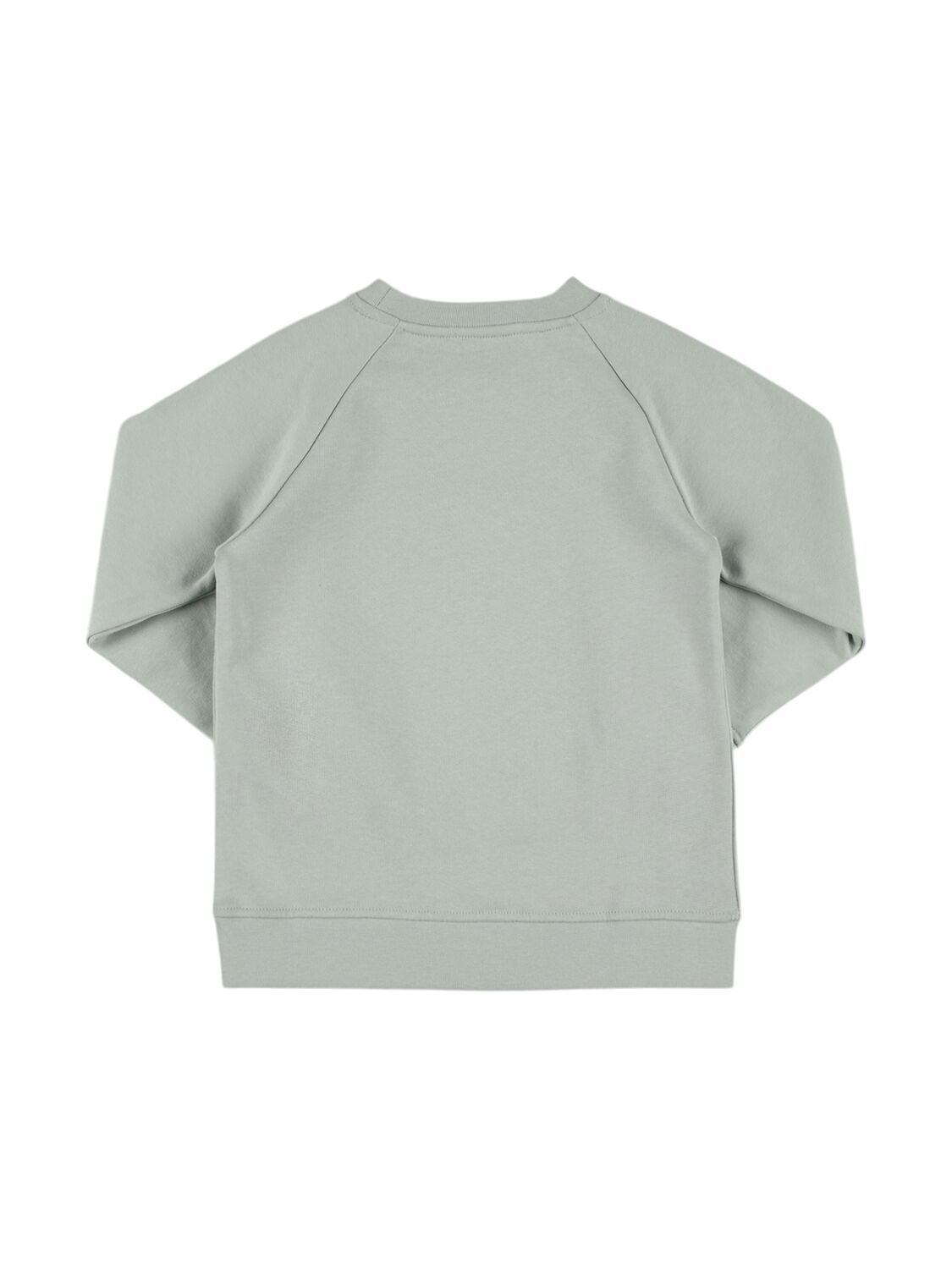 Shop Stella Mccartney Printed Cotton Sweatshirt In Grey