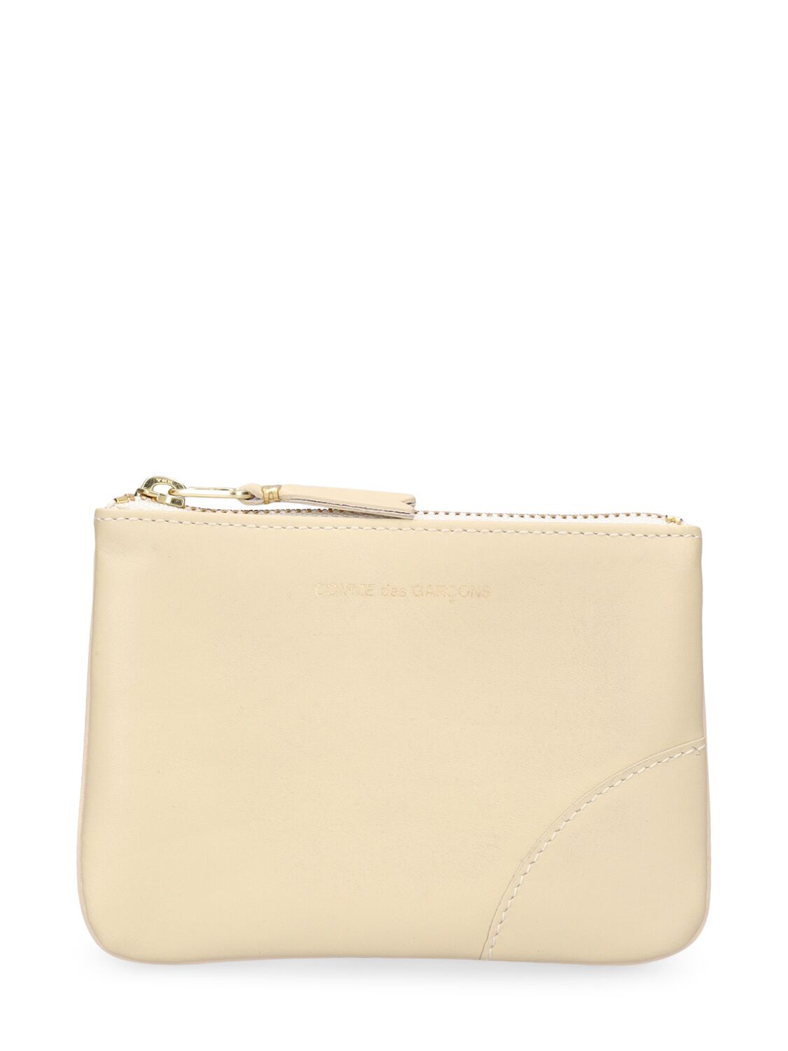 Comme Des Garçons Classic Leather Wallet In Off White