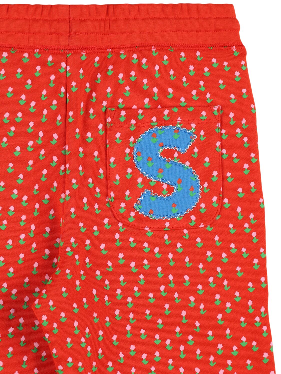Stella Mccartney Logo Cotton Sweatshirt & Sweatpants In Red