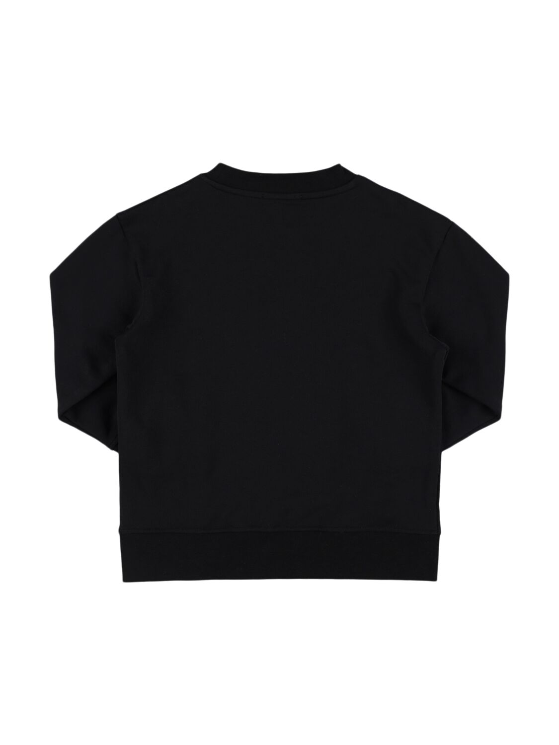 Shop Stella Mccartney Printed Cotton Sweatshirt In Black