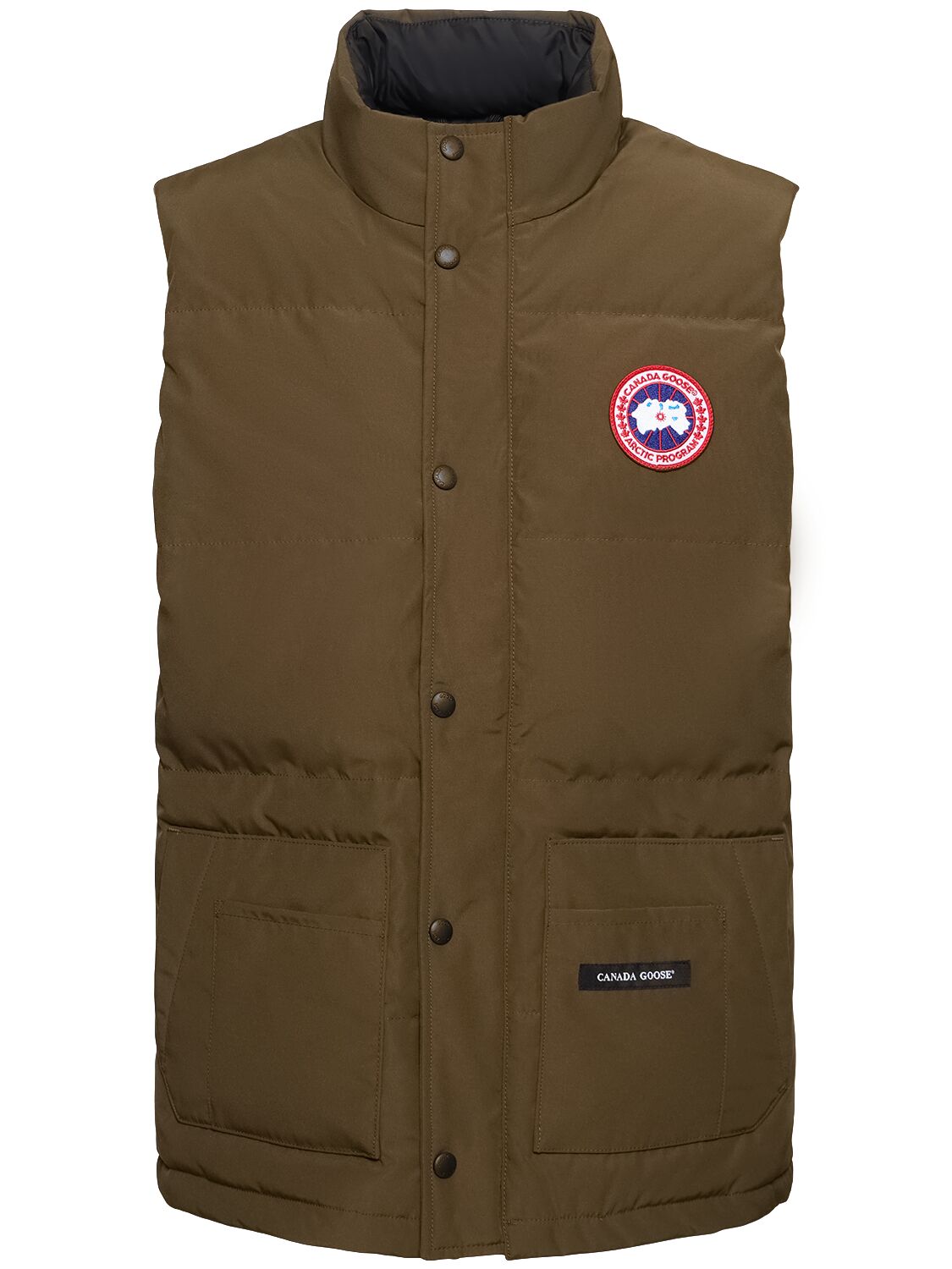 Canada Goose Freestyle Crew Cotton Blend Down Vest In Green
