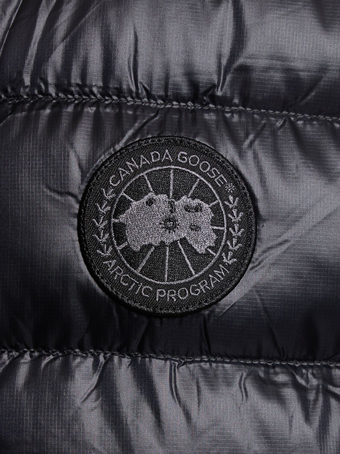 Shop Canada Goose Crofton Cotton Blend Down Vest In 블랙