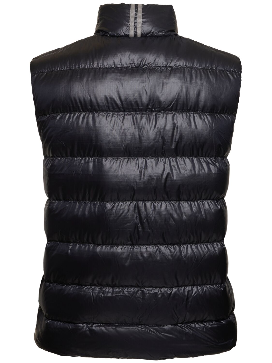 Shop Canada Goose Crofton Cotton Blend Down Vest In 블랙