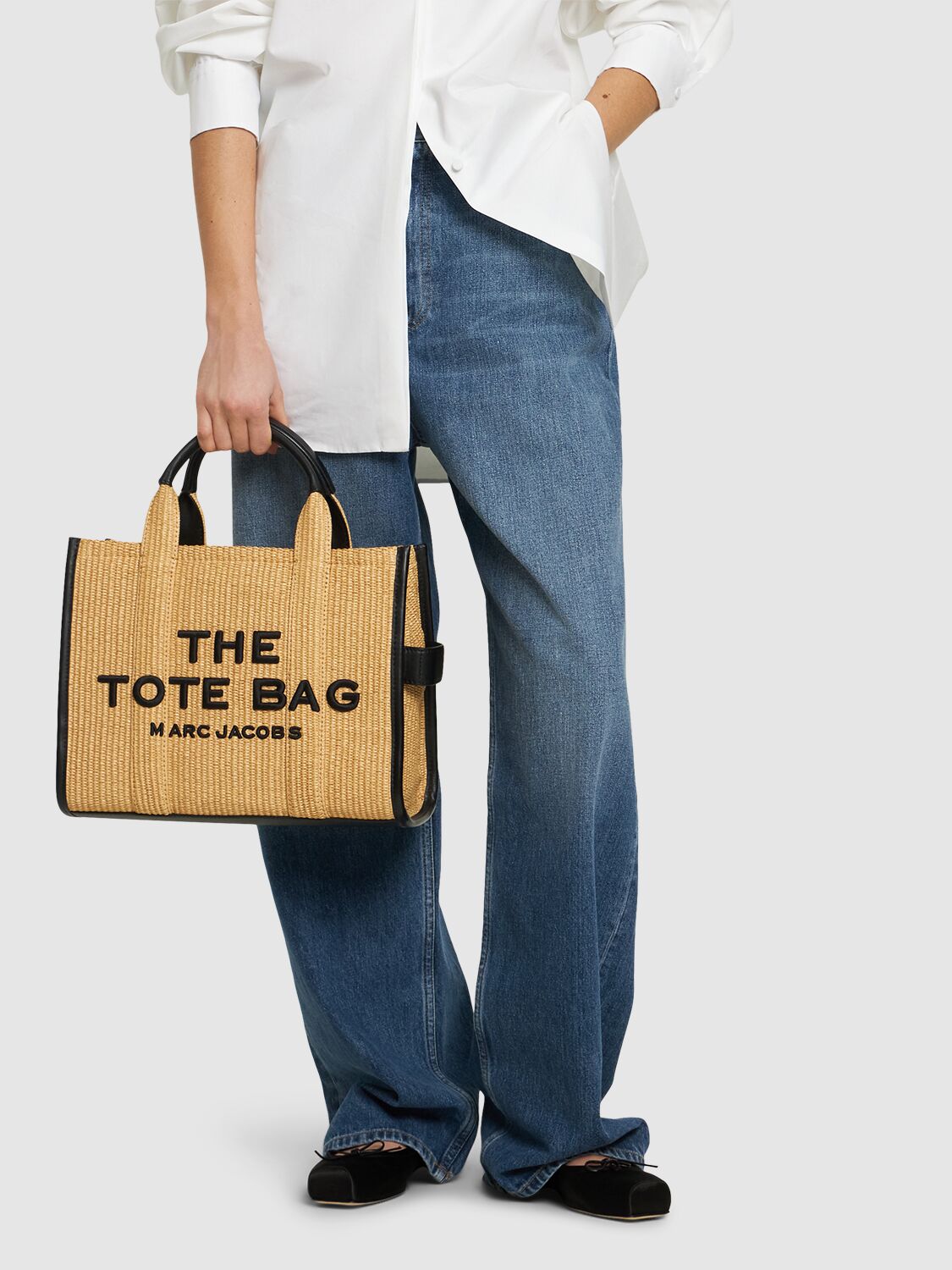 The Medium Tote Raffia Tote Bag