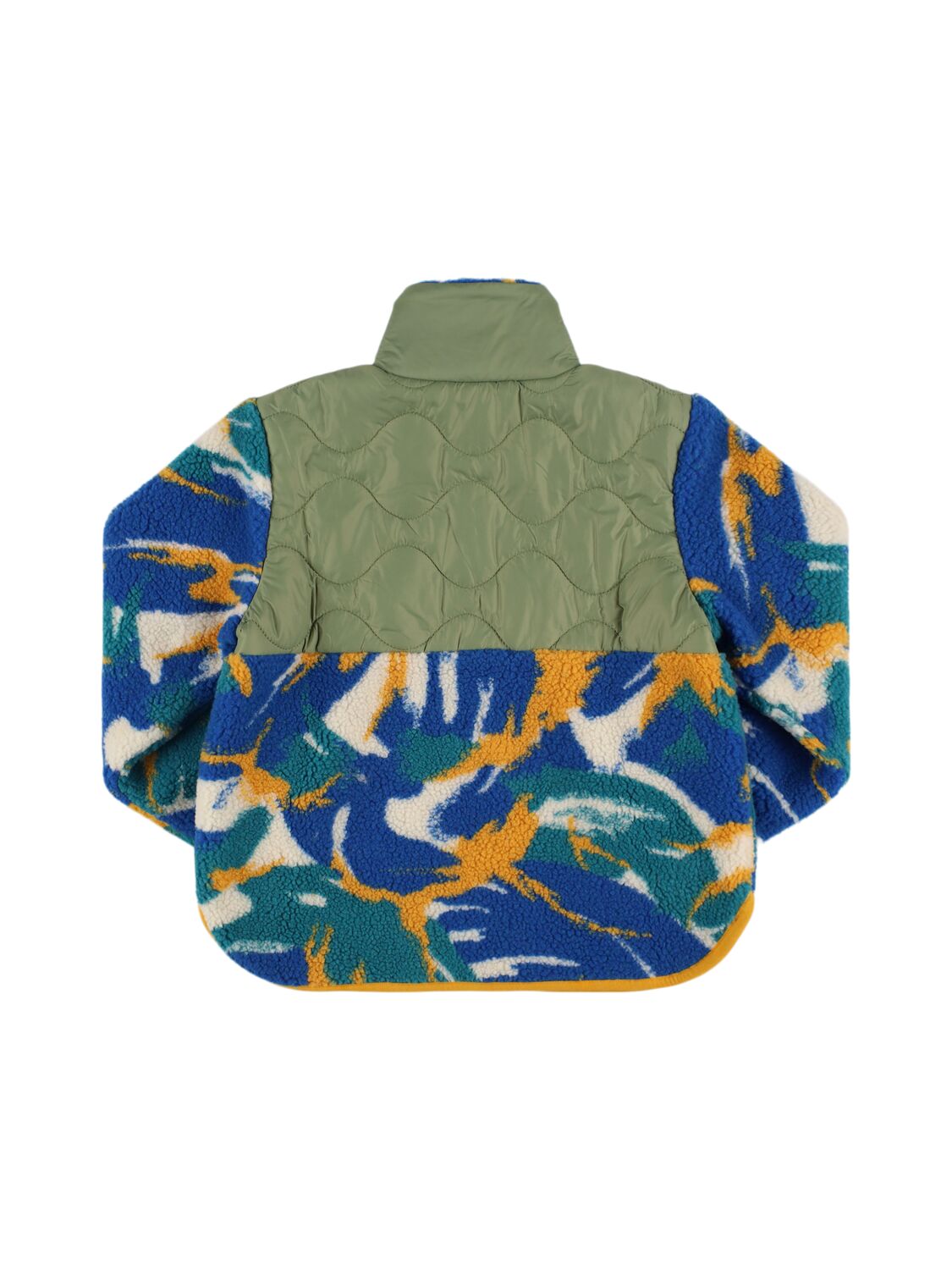 Stella Mccartney Teddy Fleece Jacket In Blue/multi